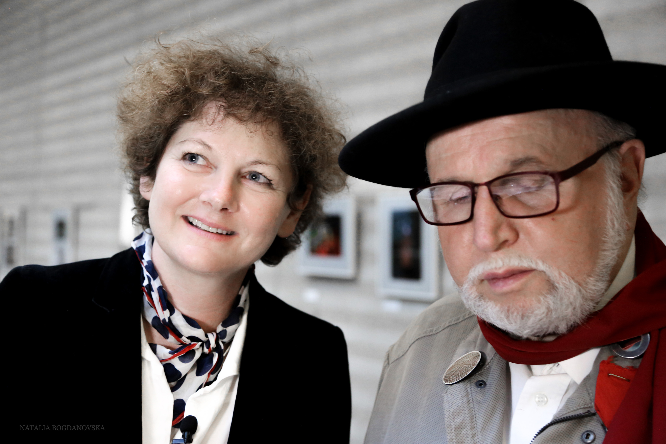 Dominique Treilhou et Evgen Bavcar, photo Natalai Bogdanovska, Berlin 2021