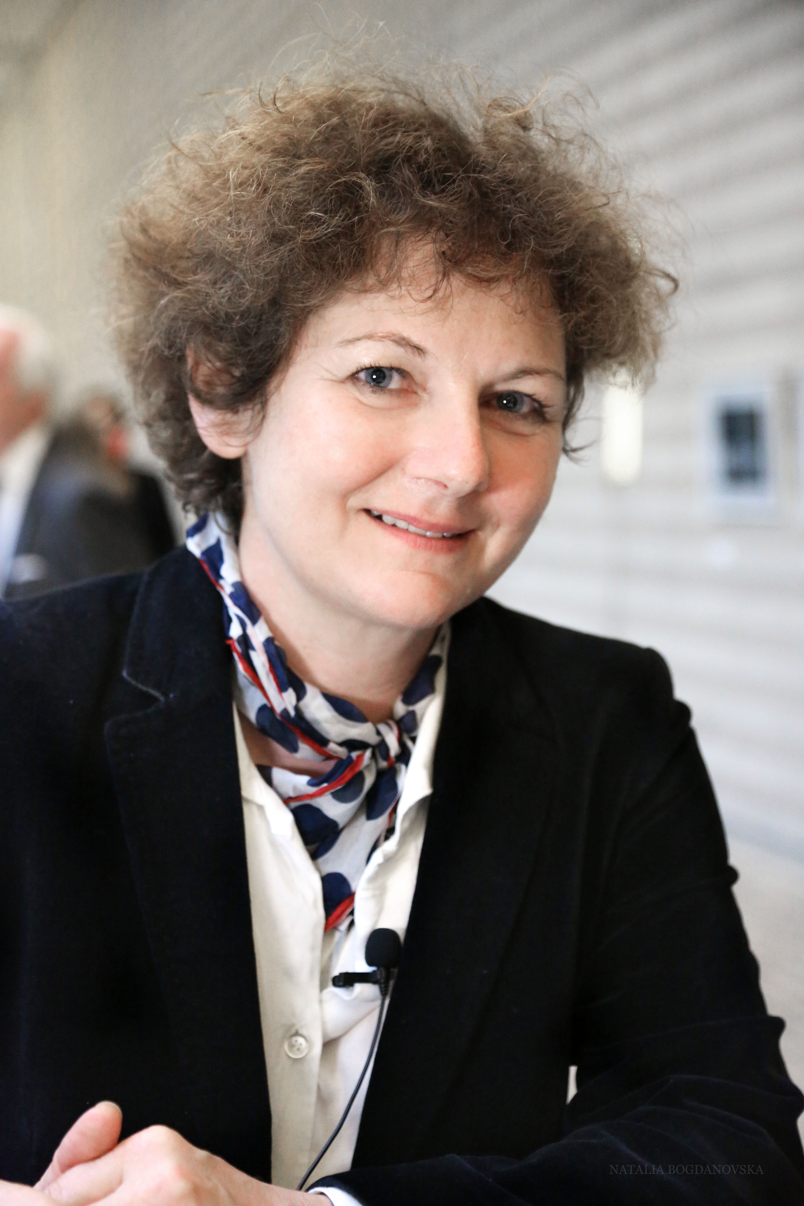 Dominique Treilhou à l'exposition Bavcar, photo Natalia Bogdanovska, Berlin 2021