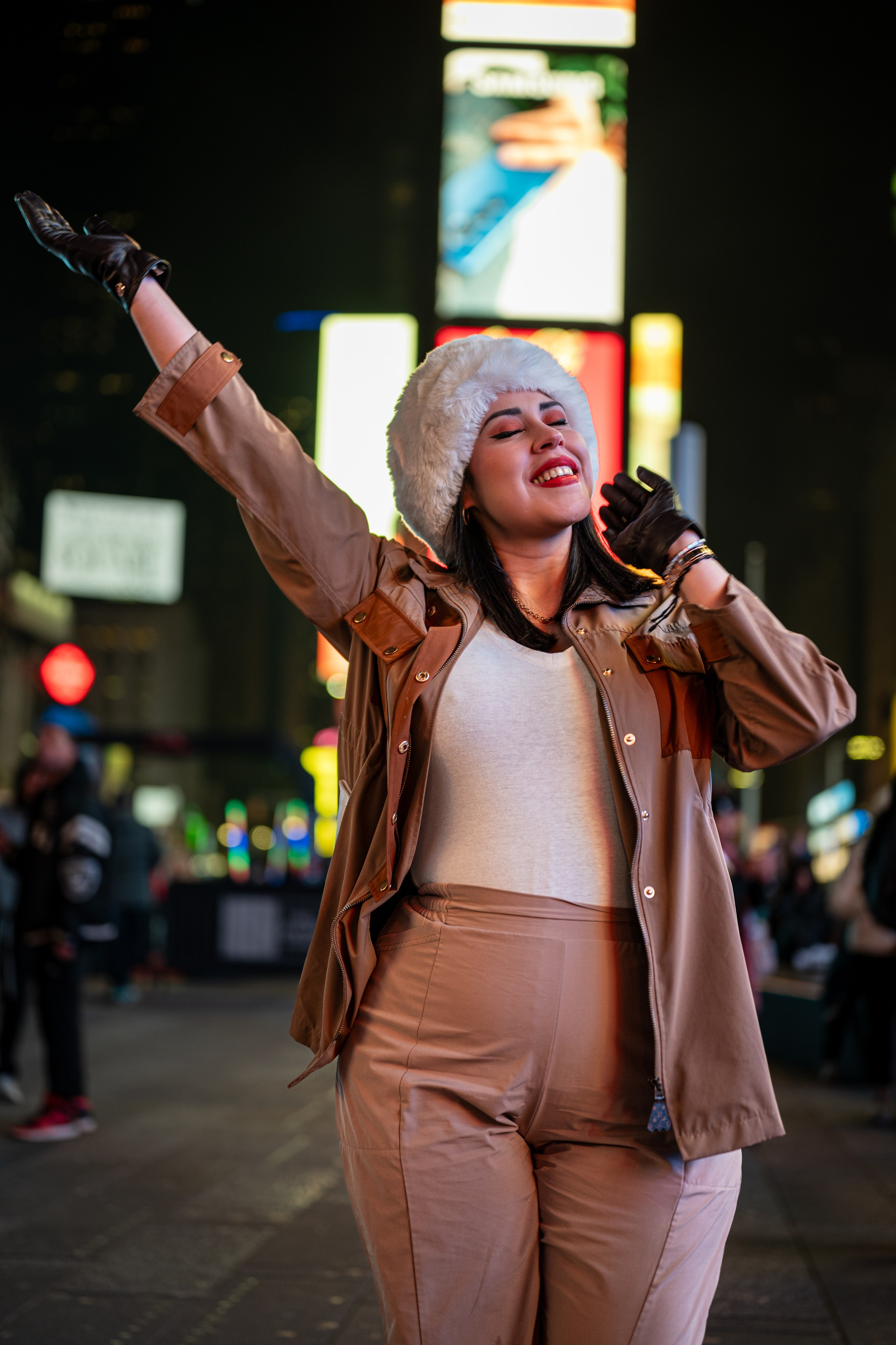 Times Square Night Photoshoot | NYC Street Portraits. Photography company in NYC — Sirius Proxima Photography