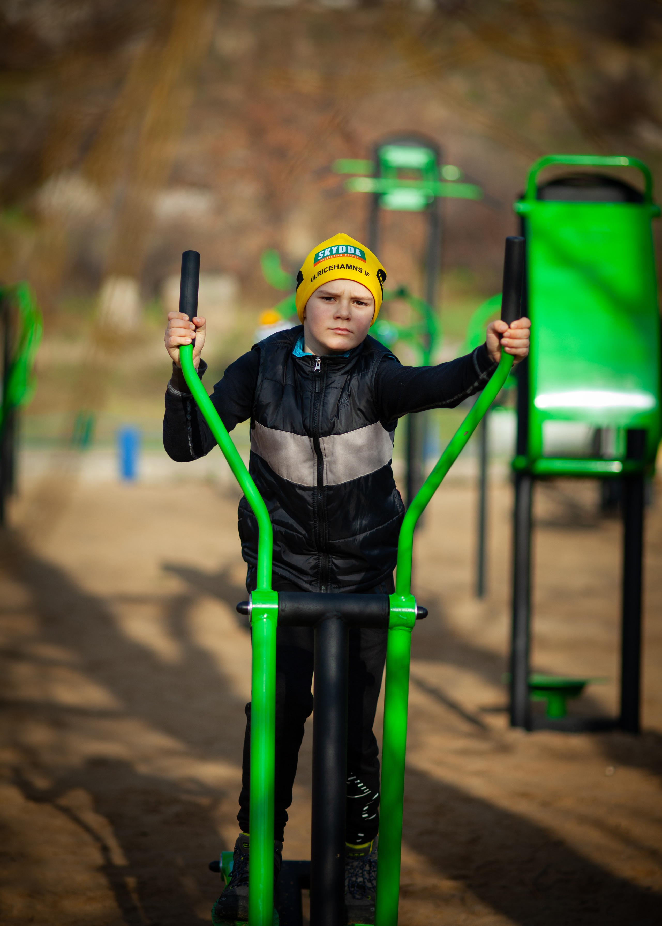 Мішка на тренируванні