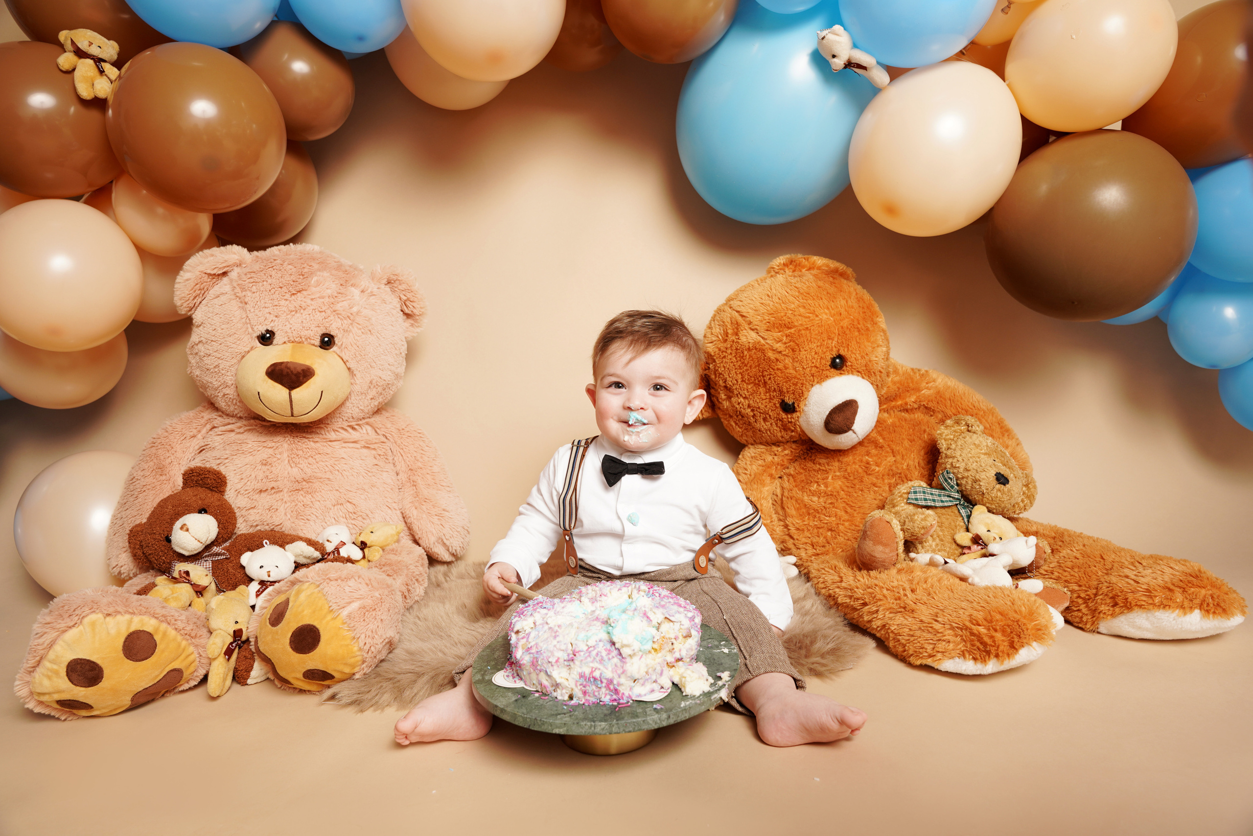 Teddybär-Themen-Shooting zum ersten Geburtstag