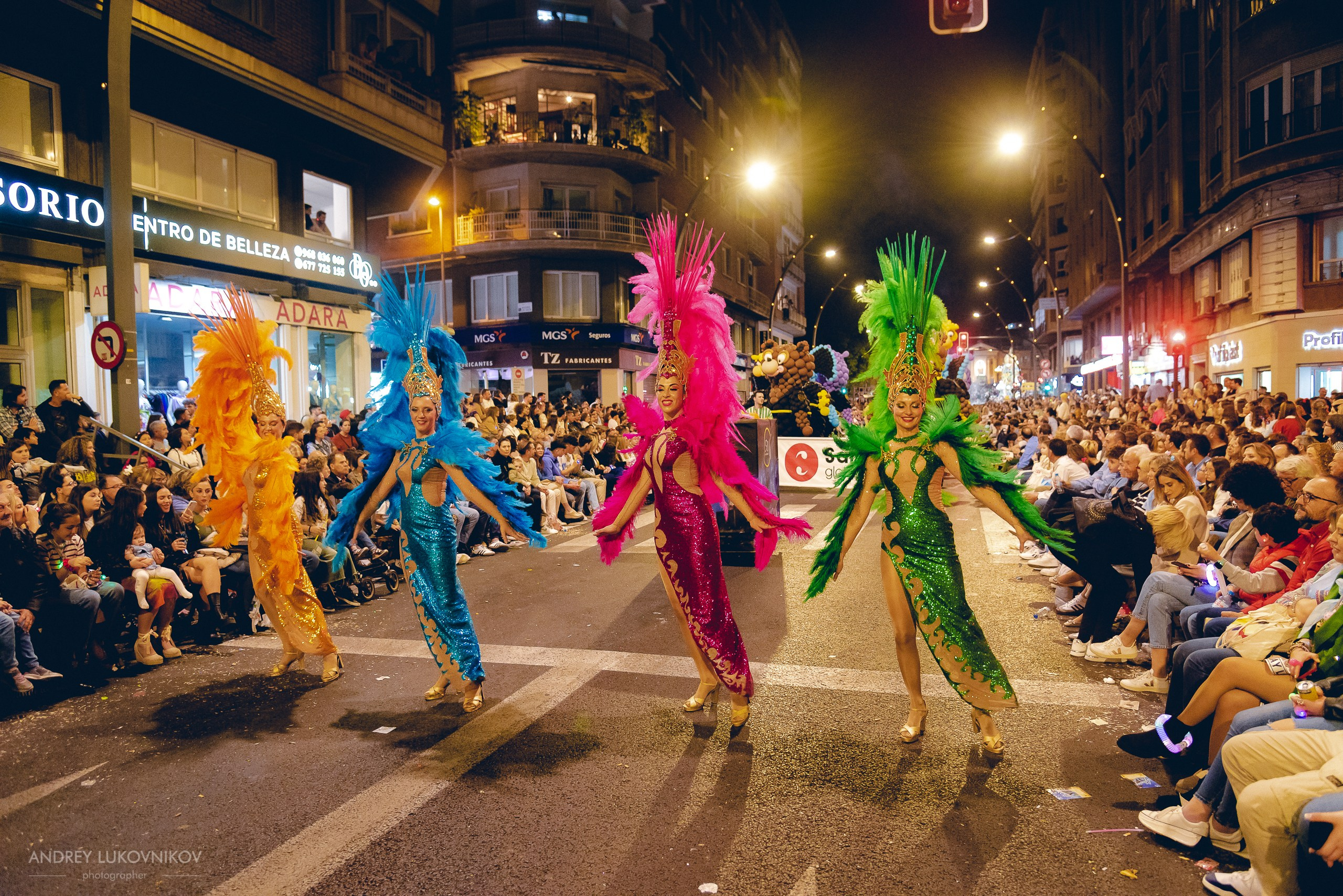 Photo report from the night carnival in Murcia | Reportage photographer Andrey Lukovnikov