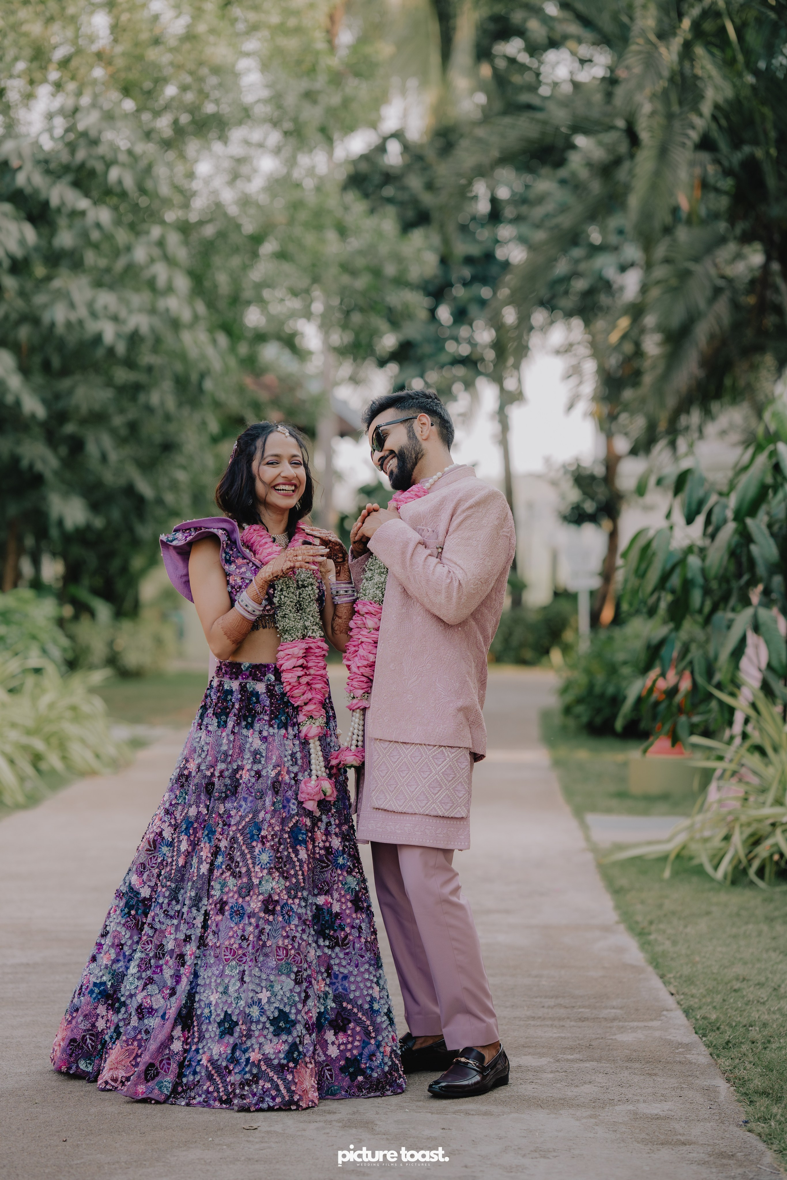 Varamala Ft. Barbie & Aneesh. Fine art Wedding Photographers in India & Canada