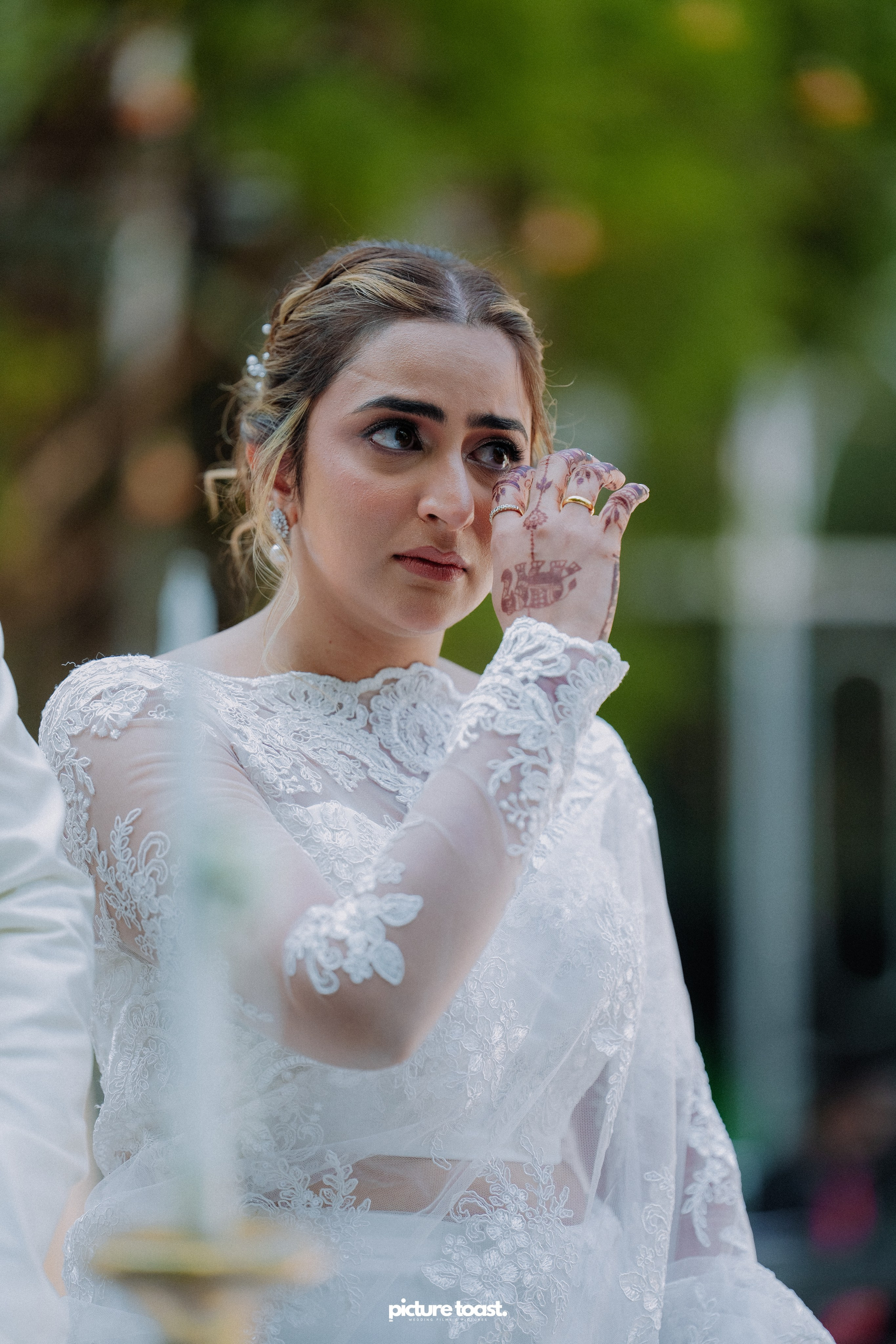 Blessing of Rajiv & Aashna. Fine art Wedding Photographers in India & Canada