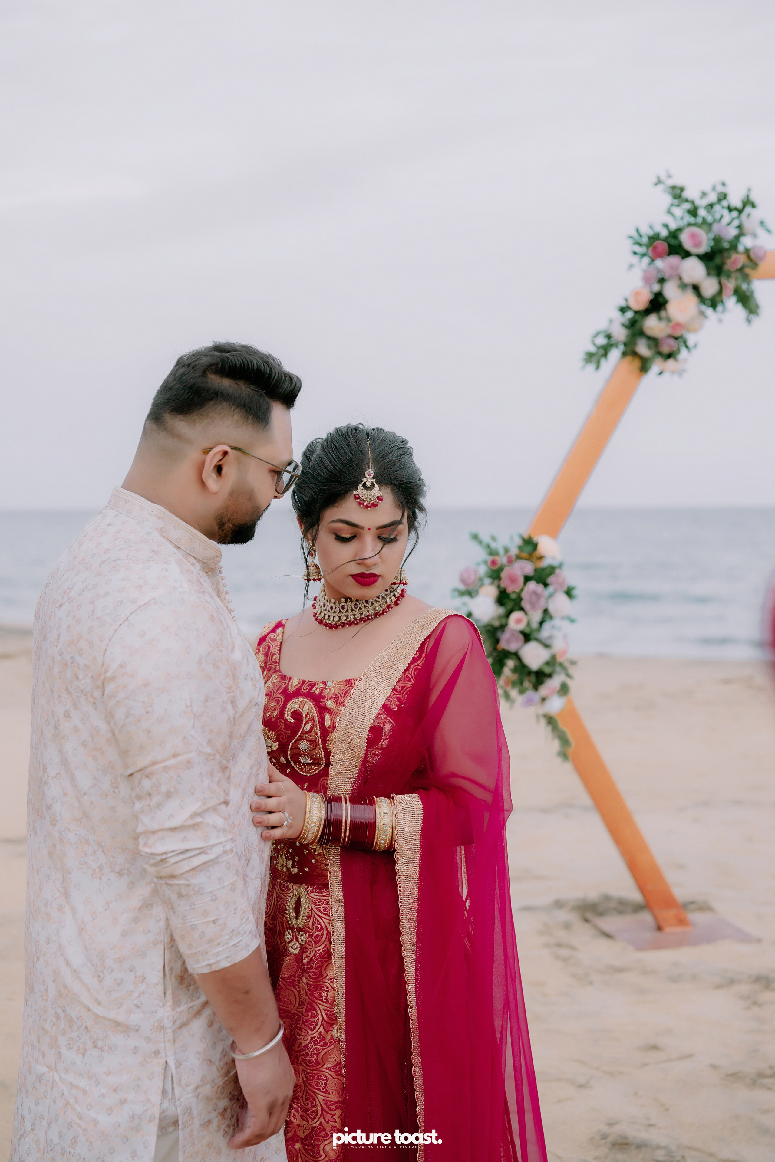 Beach Wedding! Ft. Malavika & Vishnu. Fine art Wedding Photographers in India & Canada