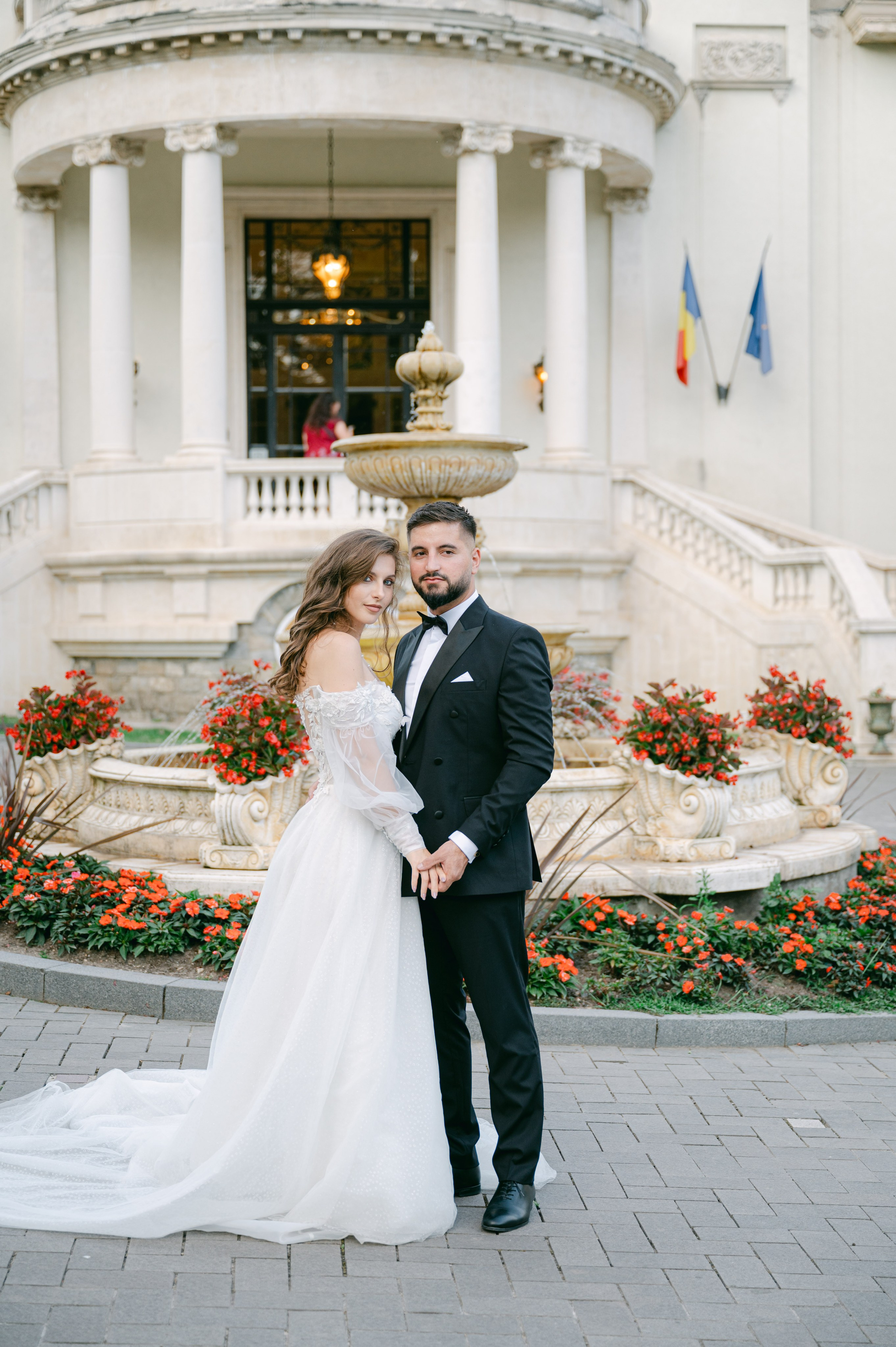 Sedinta foto trash the dress la castelul Cantacuzino
