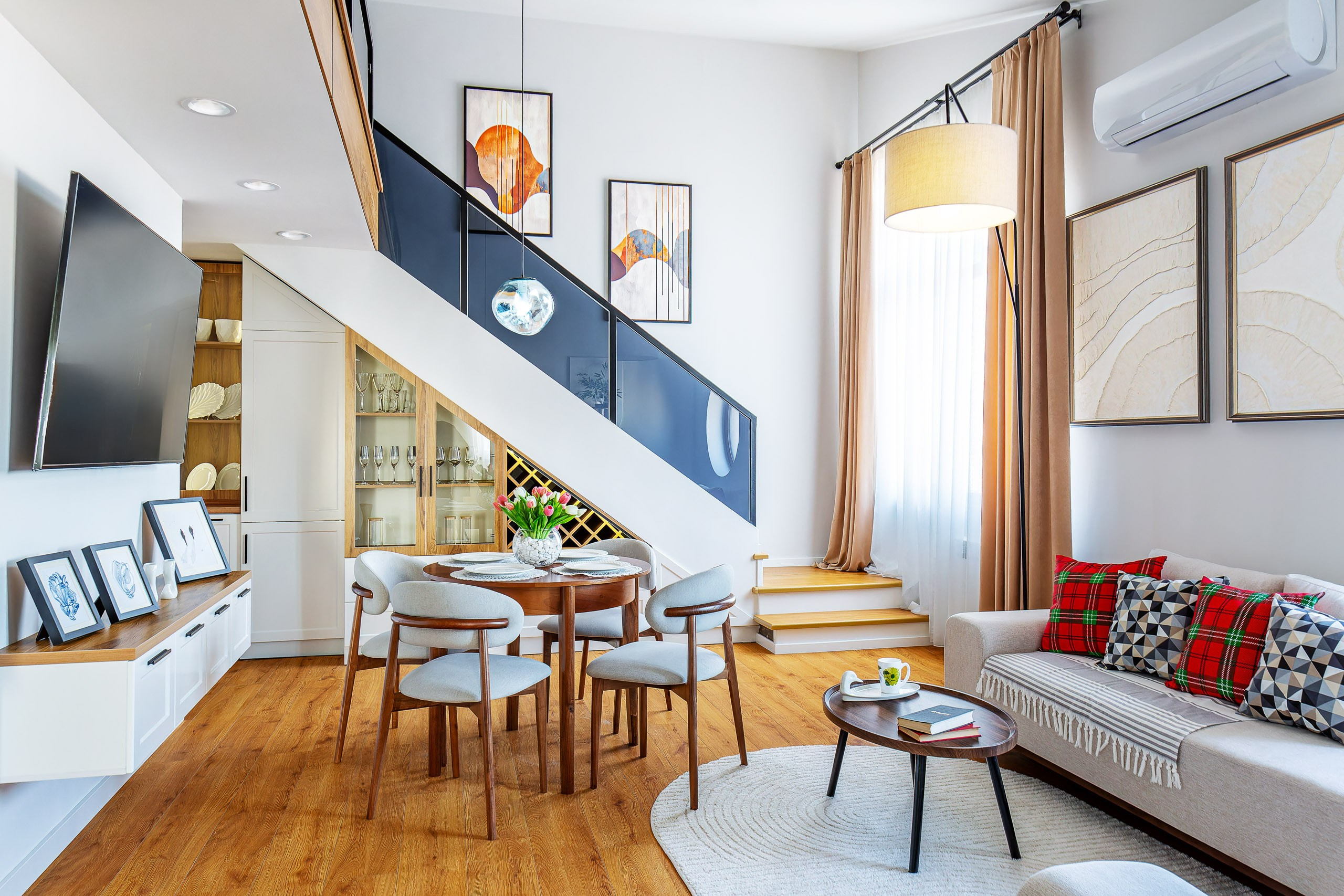 Architectural and interior photography in Tashkent — cozy hotel or Airbnb interior.