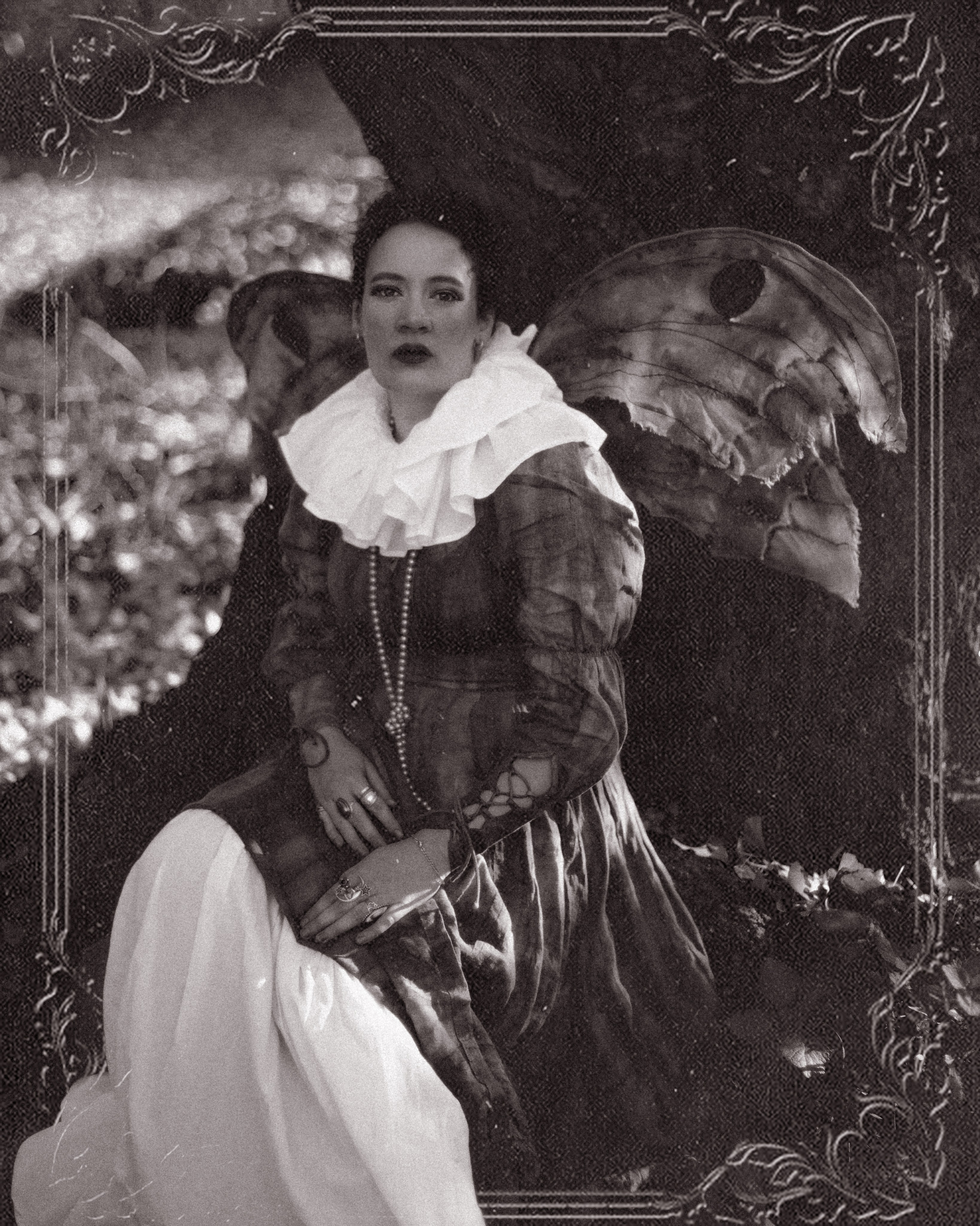 Vintage Moth Costume Photoshoot in London. Moth & Moss Photography