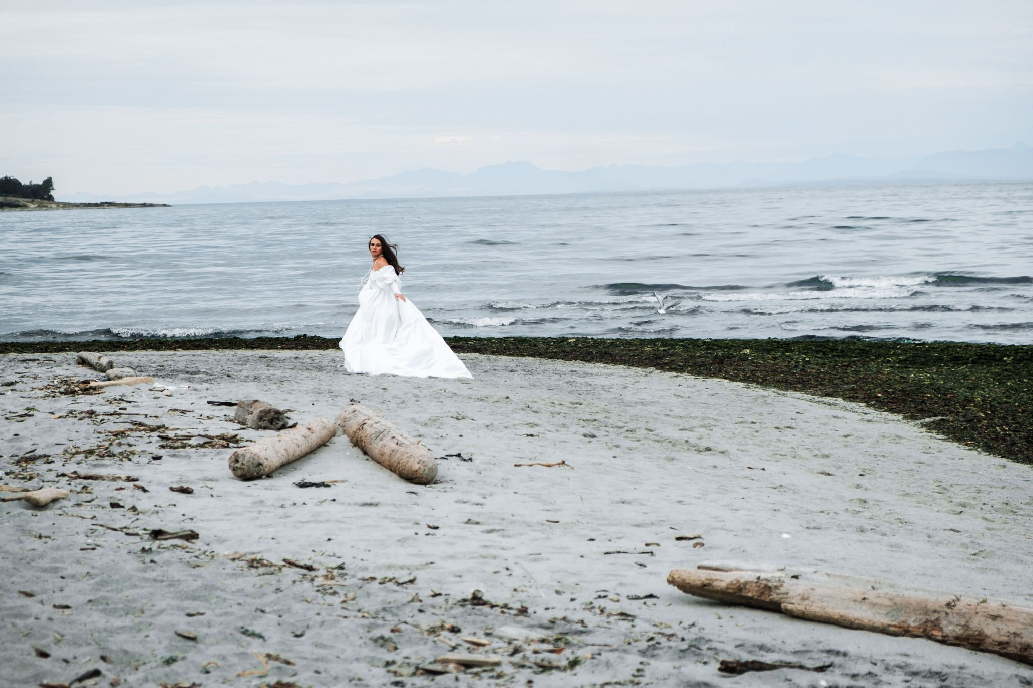 atmospheric portrait with nature tones