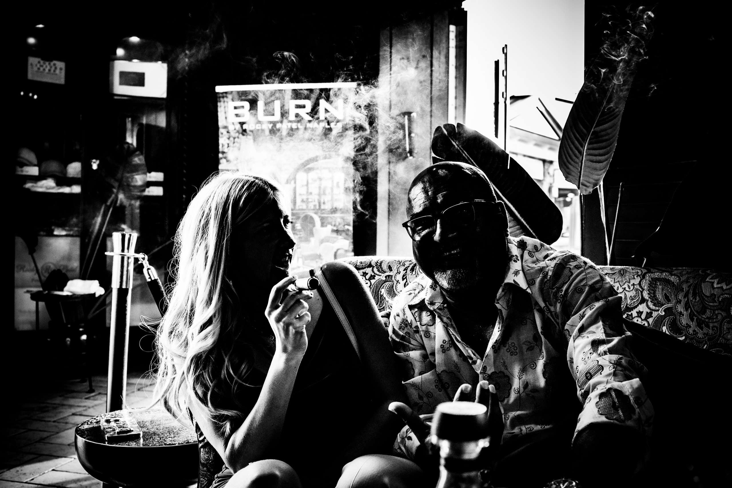 Burn Black and White Series. Out and About 239