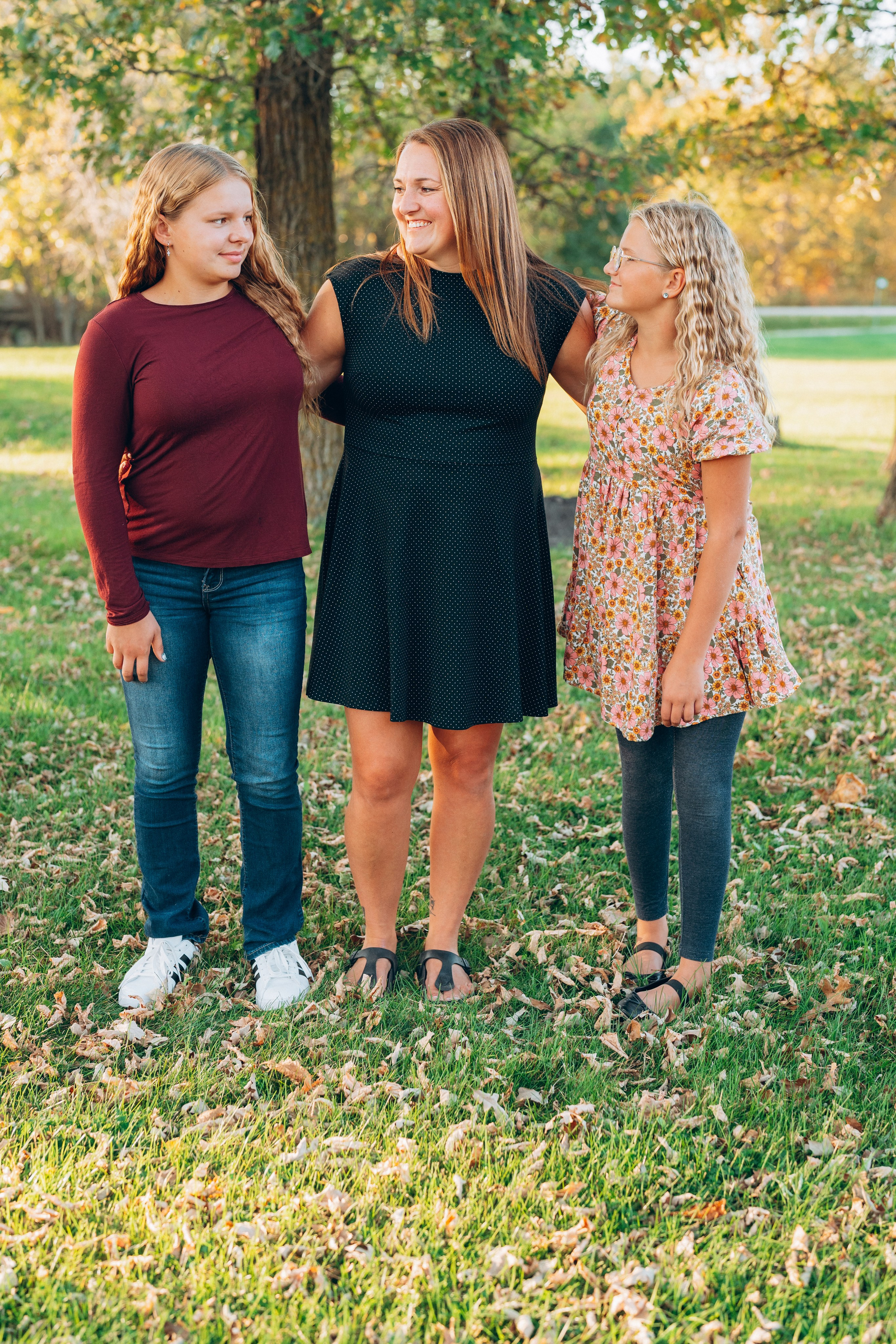 Child reaching up to parent