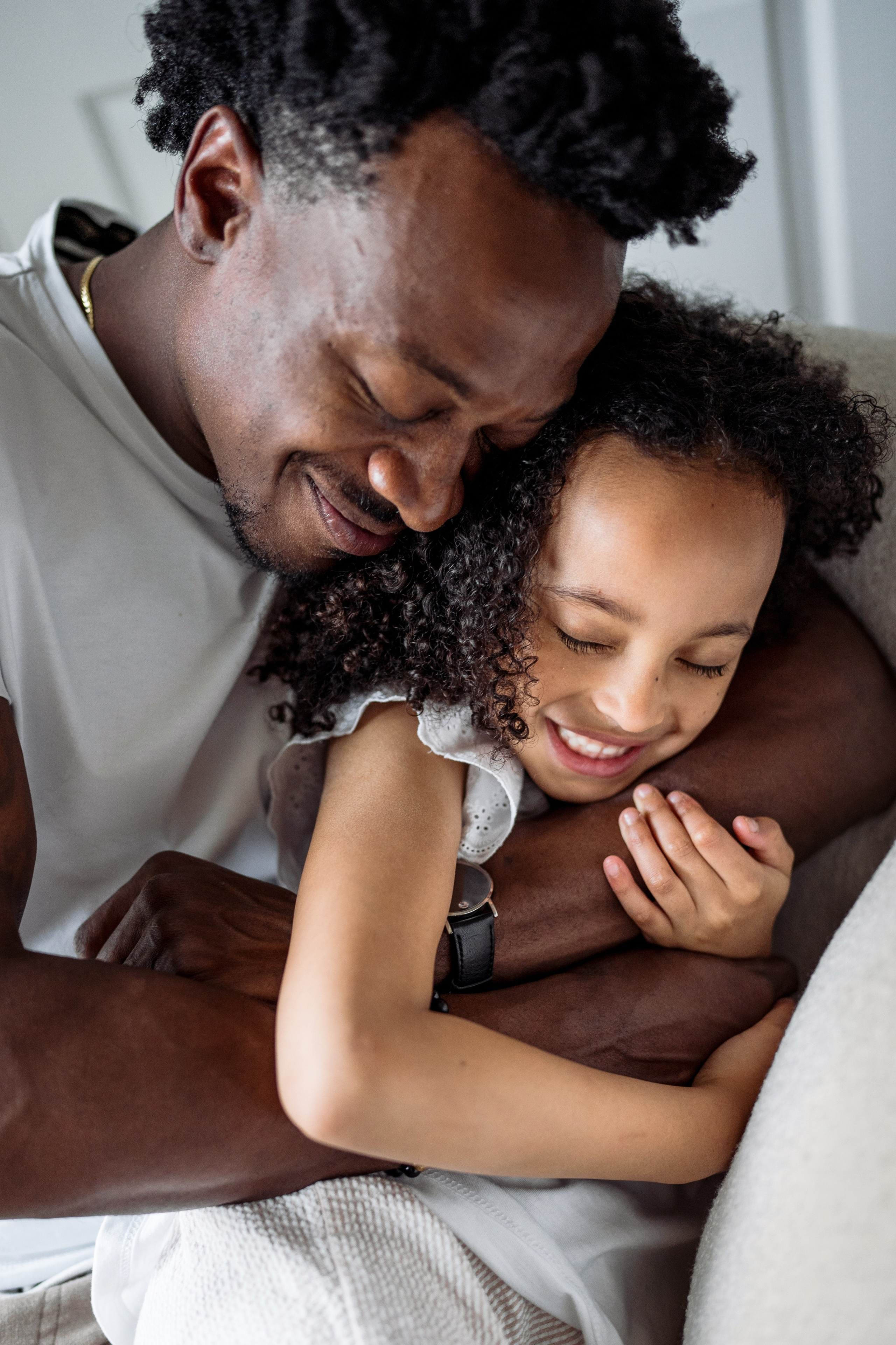 Stephanie, Lamar and kids at home. Wedding and family photographer and videographer PA, NJ, NY, DE, MD