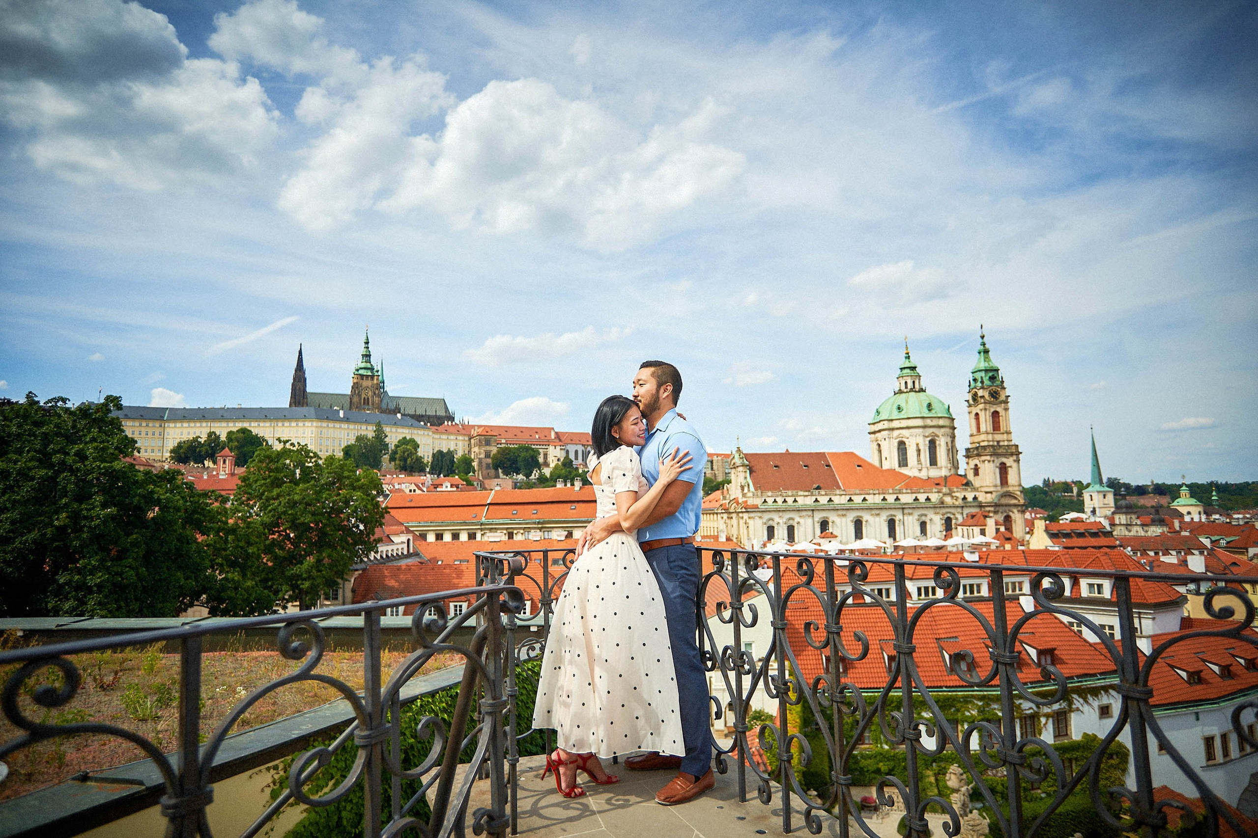 Vrtba Garden Engagement Prague | Romantic Baroque Photos
