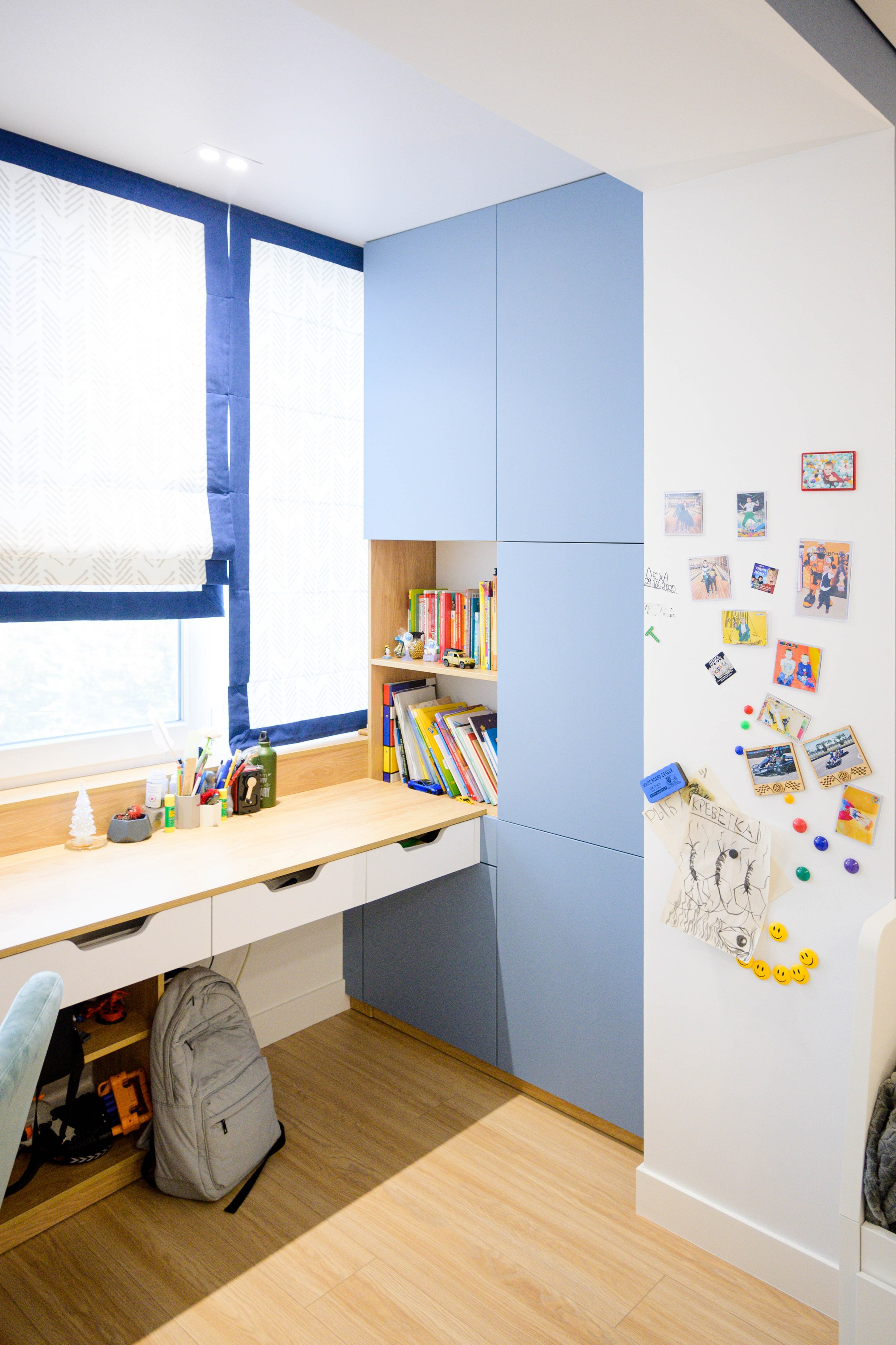 The apartment is in a modern style. Fotograf Dmitrii Donets