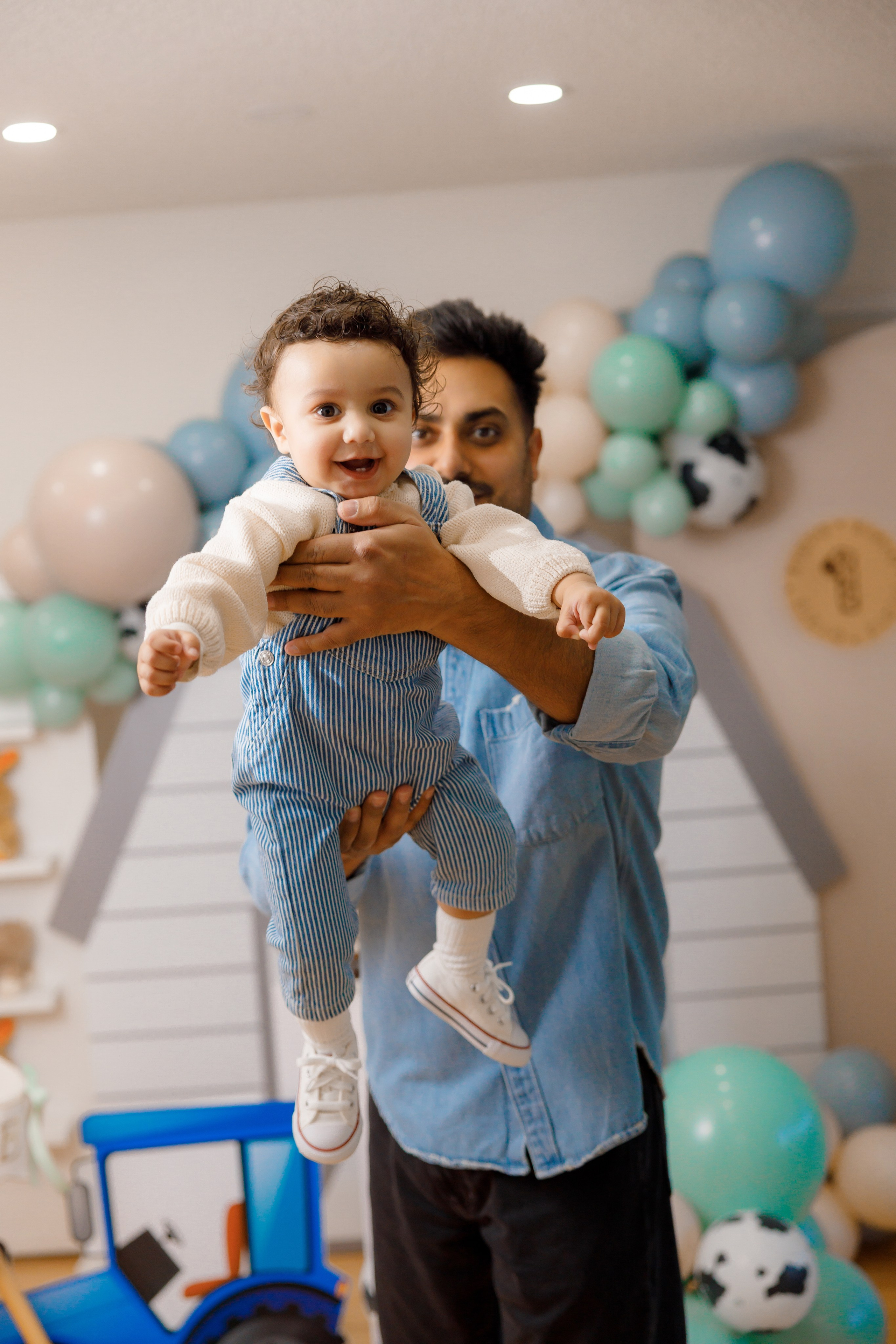 Fateh’s 1st birthday. Home