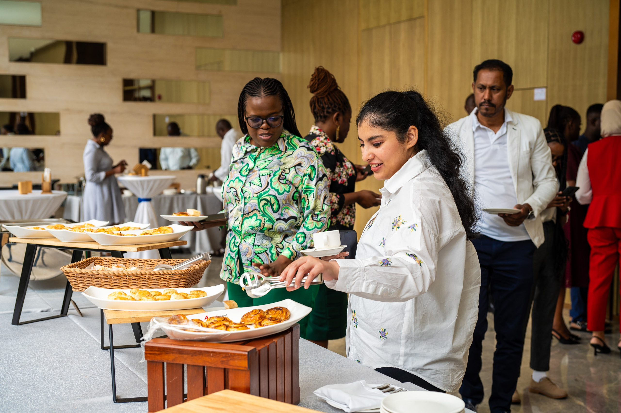 Hospitality moment: tea service at Nairobi corporate conference