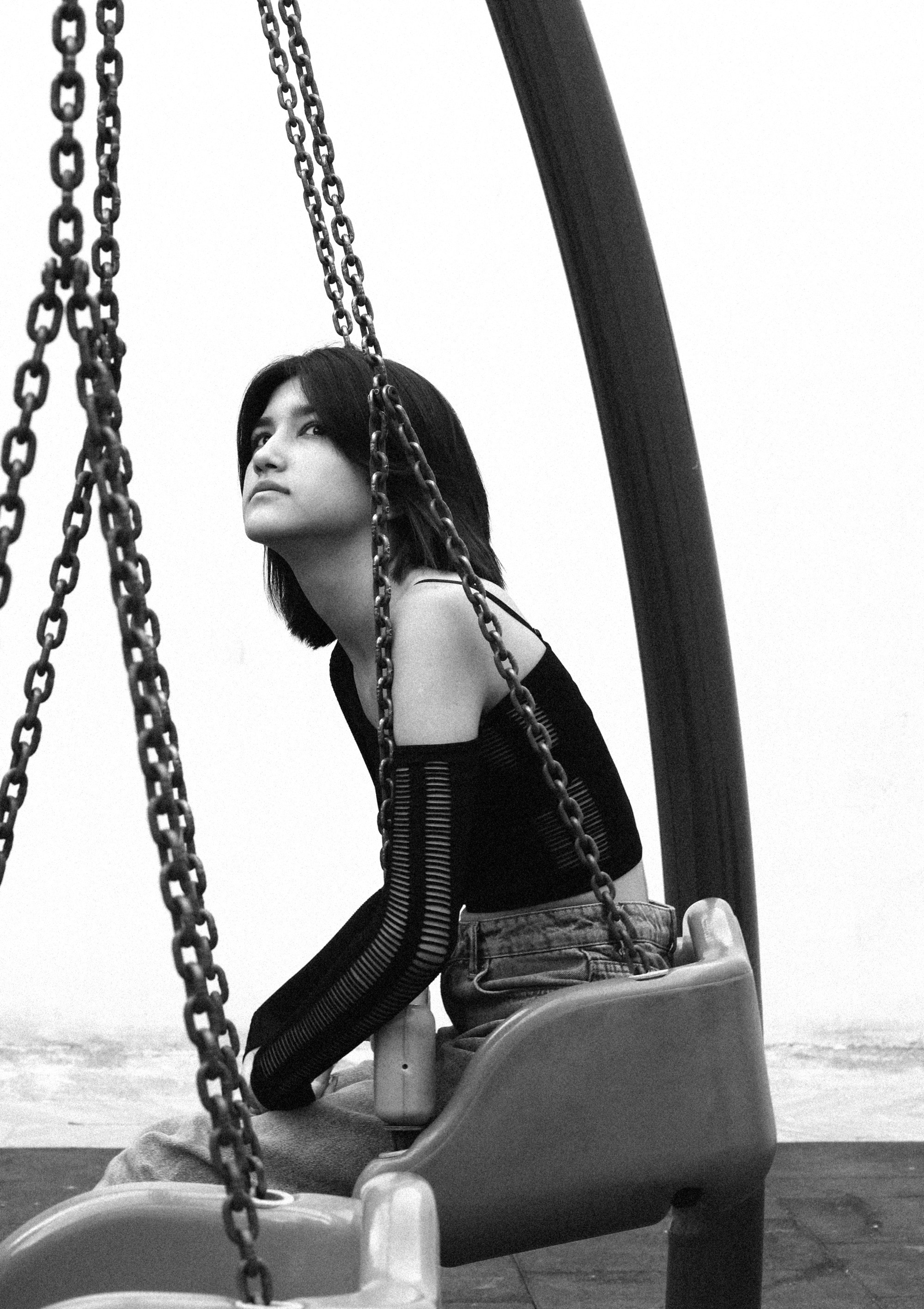 Jasmin / Street Walking. BNW Around Photography