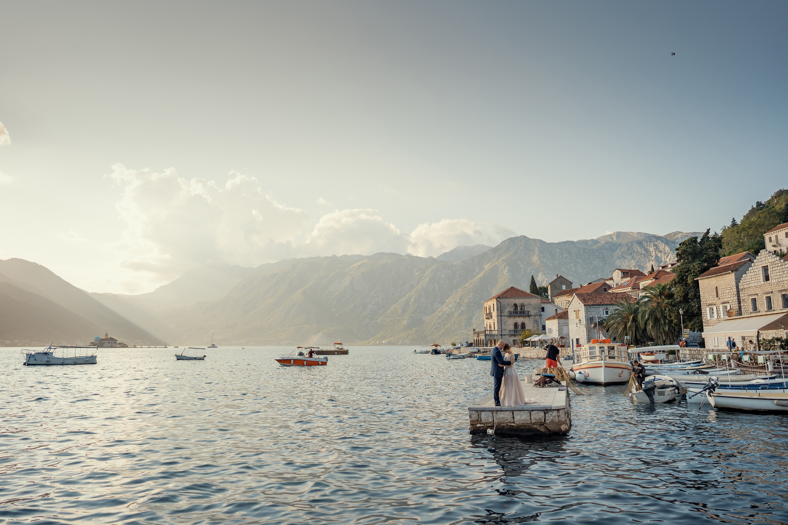 Bruiloft fotoshoot in Montenegro Perast van Dima en Kate