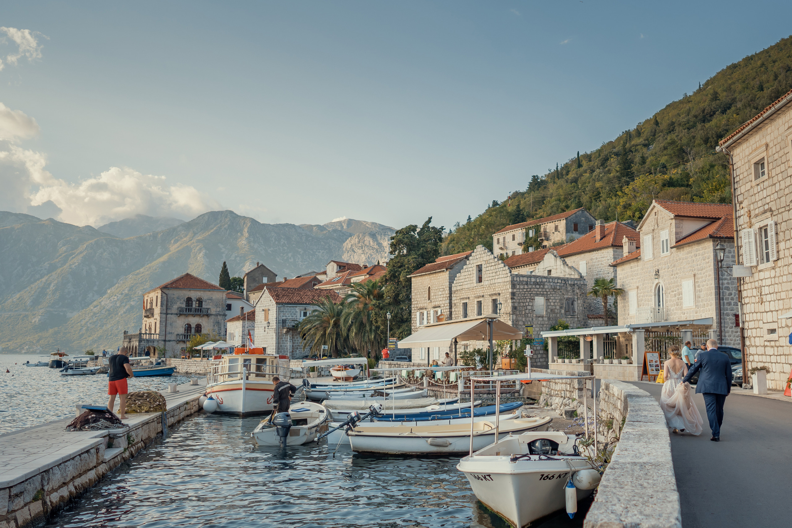 Bruiloft fotoshoot in Montenegro Perast van Dima en Kate