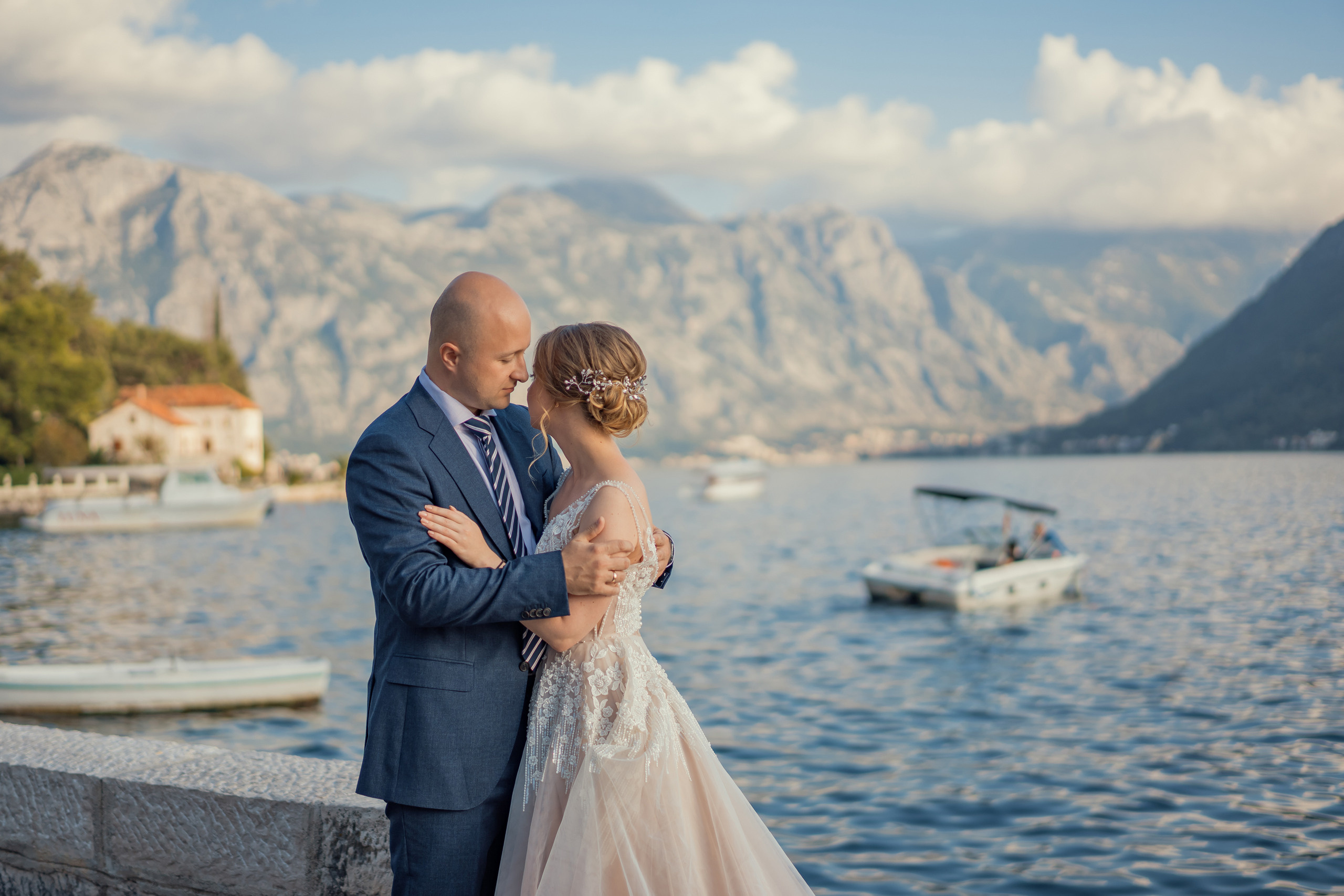 Bruiloft fotoshoot in Montenegro Perast van Dima en Kate