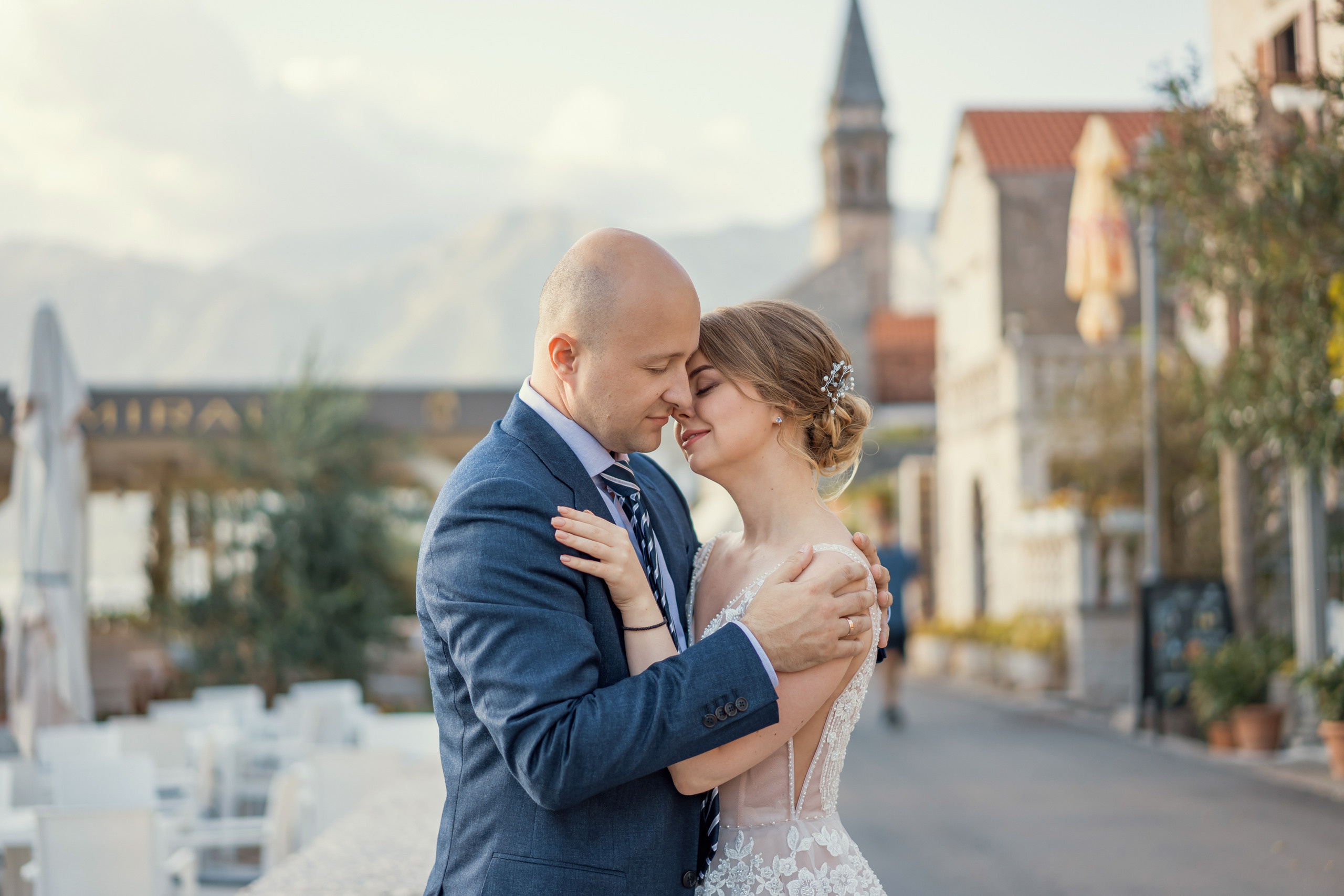 Bruiloft fotoshoot in Montenegro Perast van Dima en Kate
