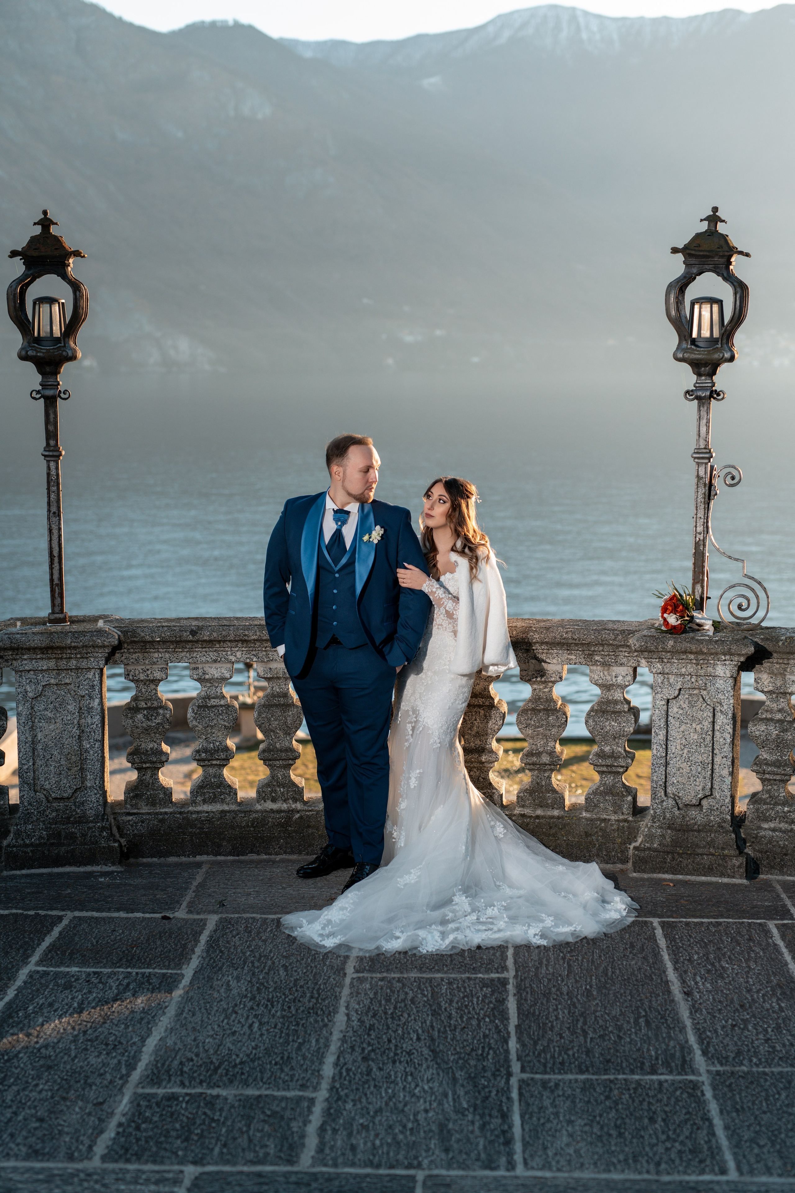 Olivelli Park Elopement on Lake Como. Fotografo matrimonio Lago di Como Ferrari Media Production