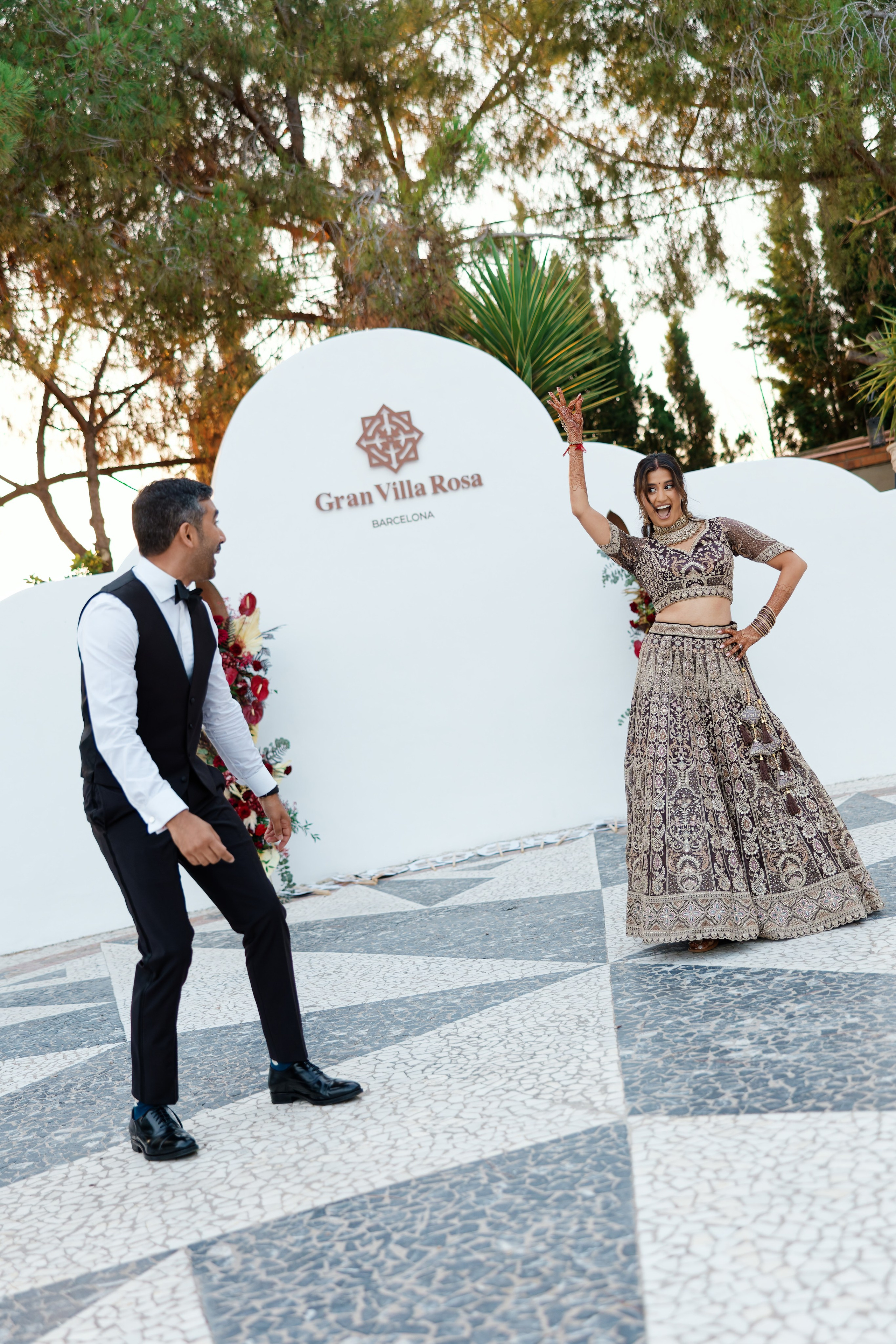 Indian wedding at Gran Villa Rosa, Barcelona