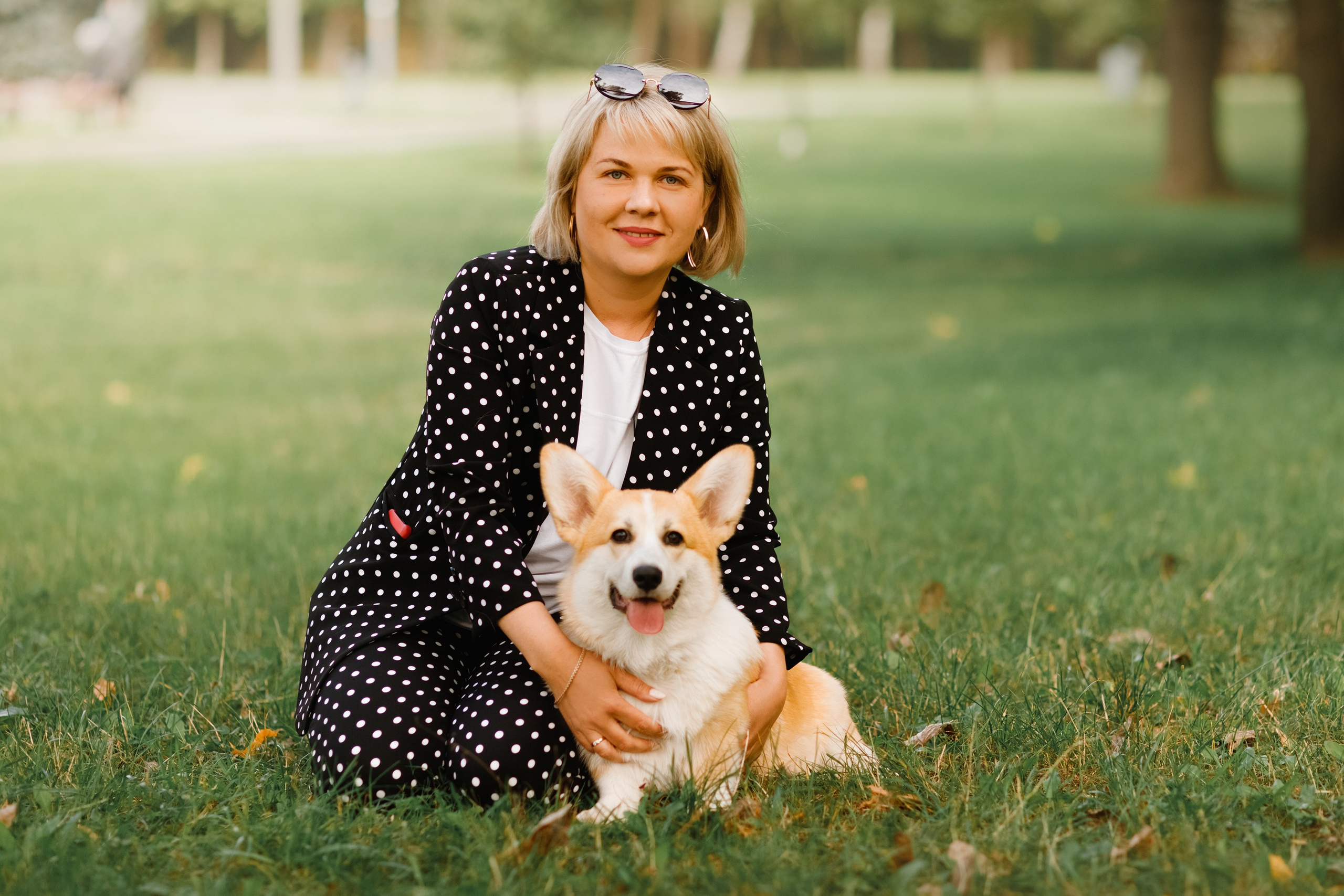 Summer photo day for dog handler. Kaja | fotograf we Wrocławiu | ludzie i psy