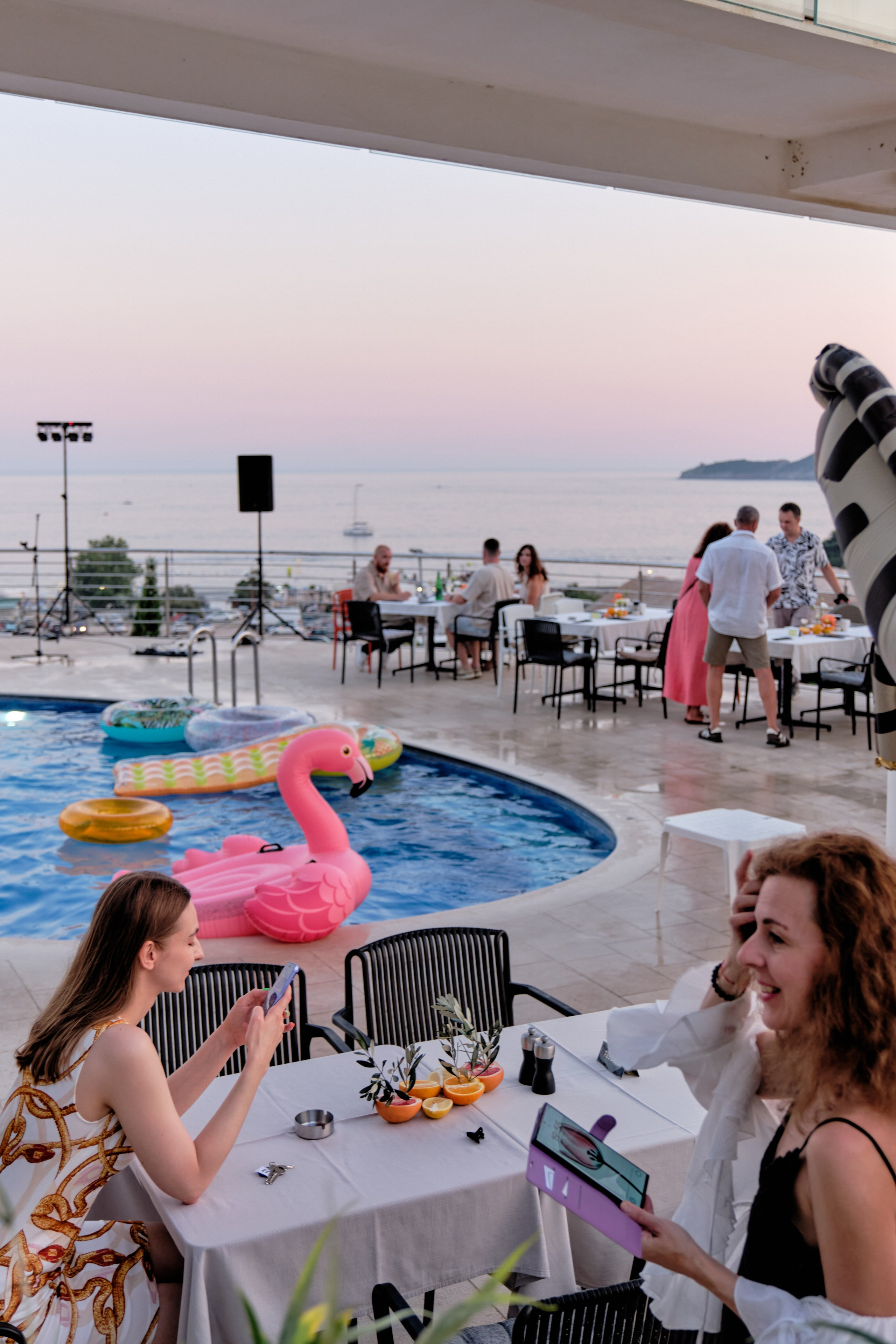 Photo report from the Zebra Restaurant’s birthday celebration. Becici, Montenegro. Photographer, photo artist Alena Novgorodtseva