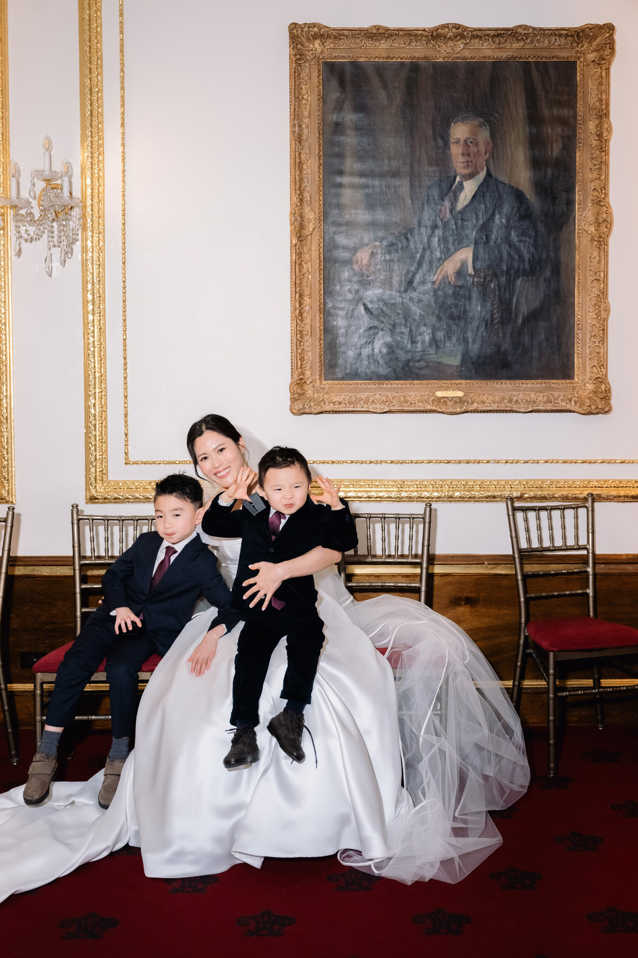 a man and woman posing for a picture
