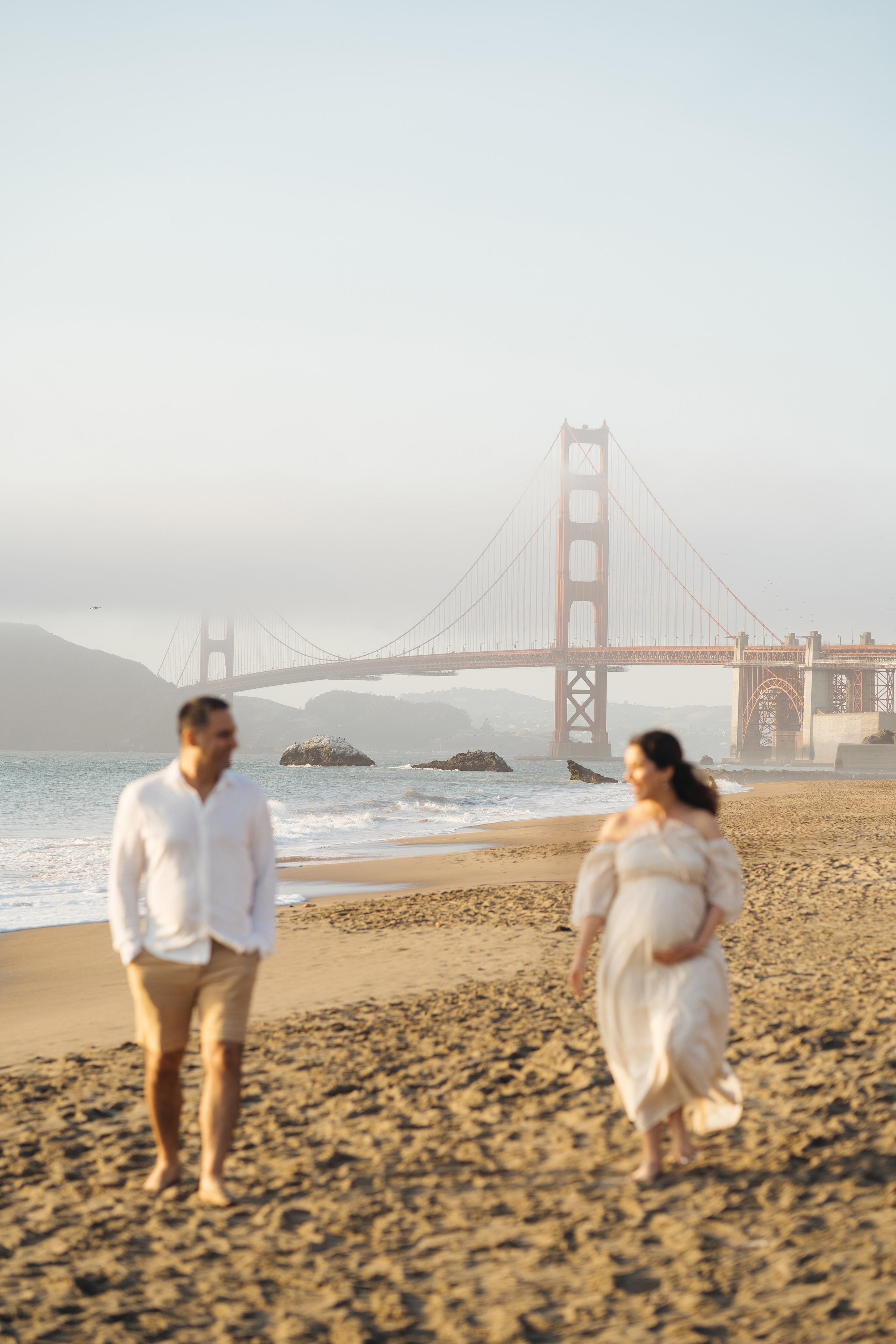 Niloo Maternity Session at Baker Beach. Soulo Photography | San Francisco Bay Area Based Photographer