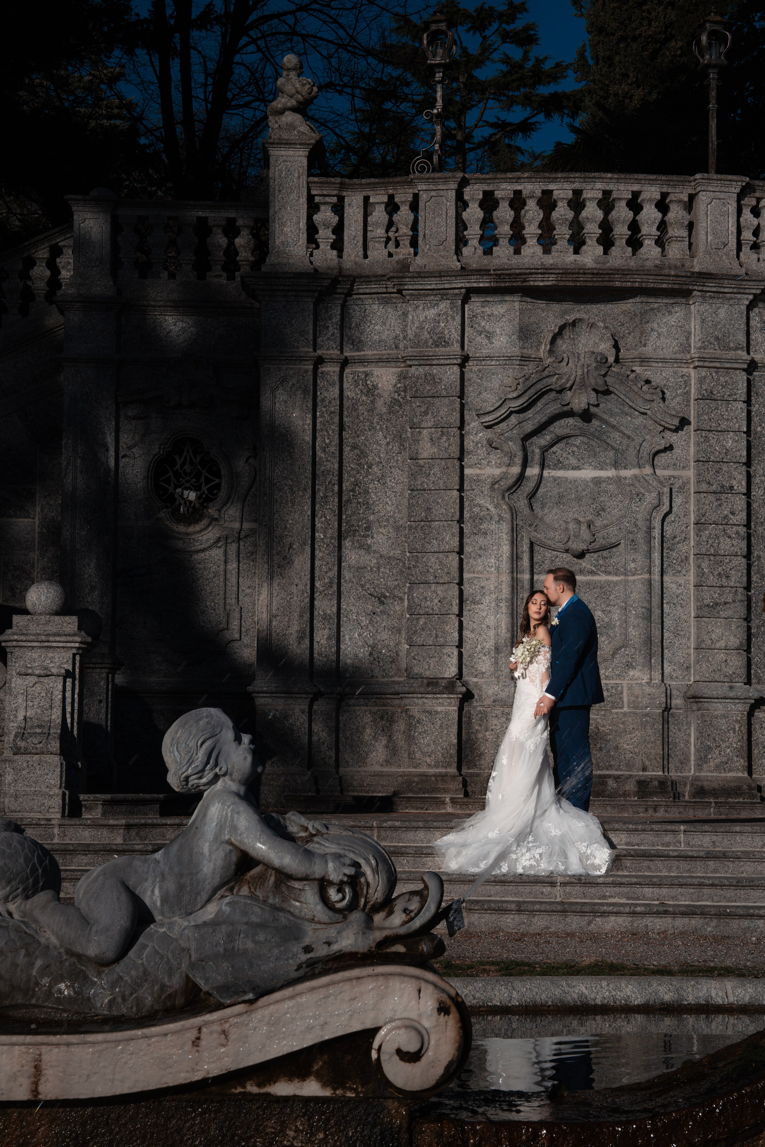 Olivelli Park Elopement on Lake Como. Fotografo matrimonio Lago di Como Ferrari Media Production