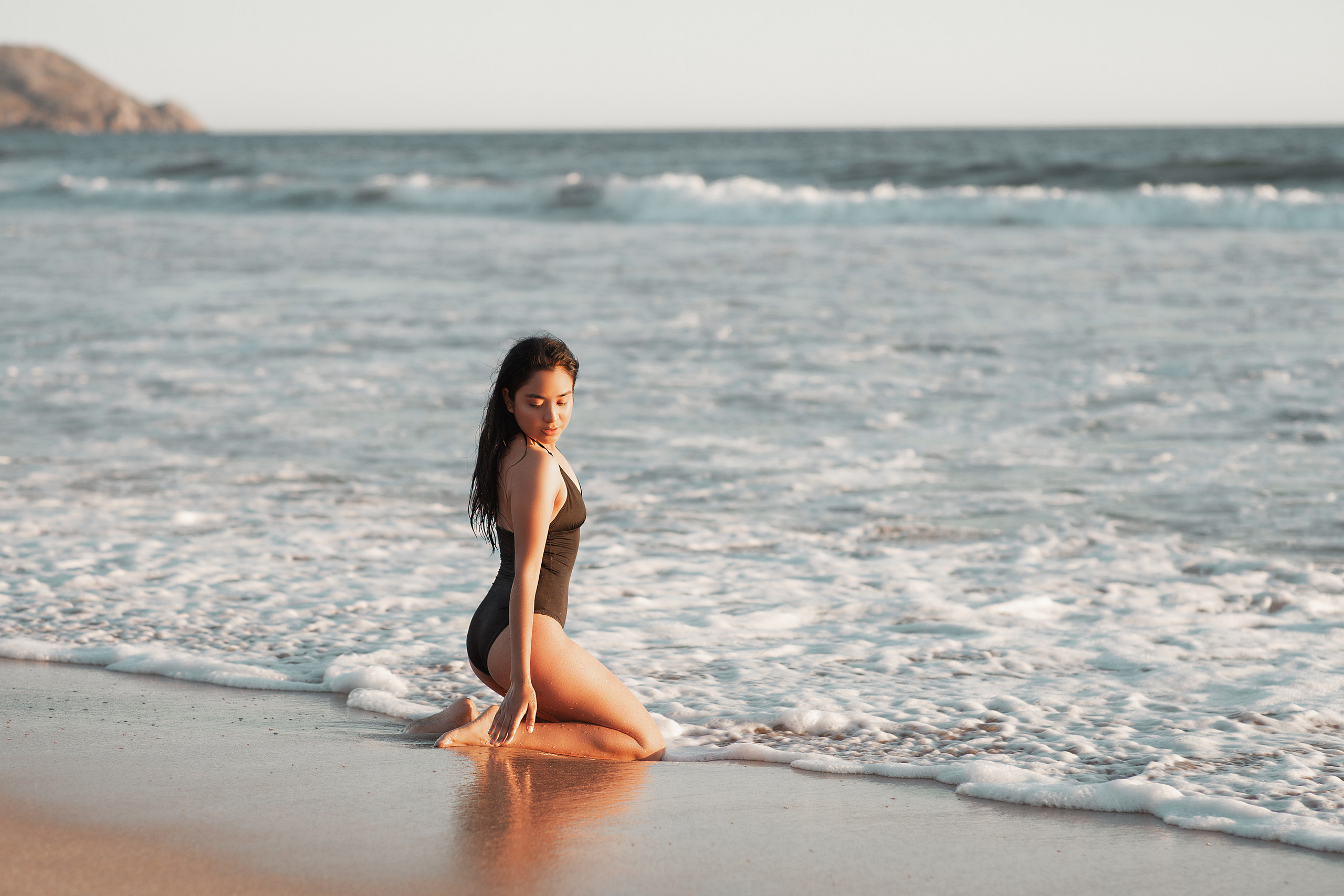 sesion de fotos en la playa de mazatlan
