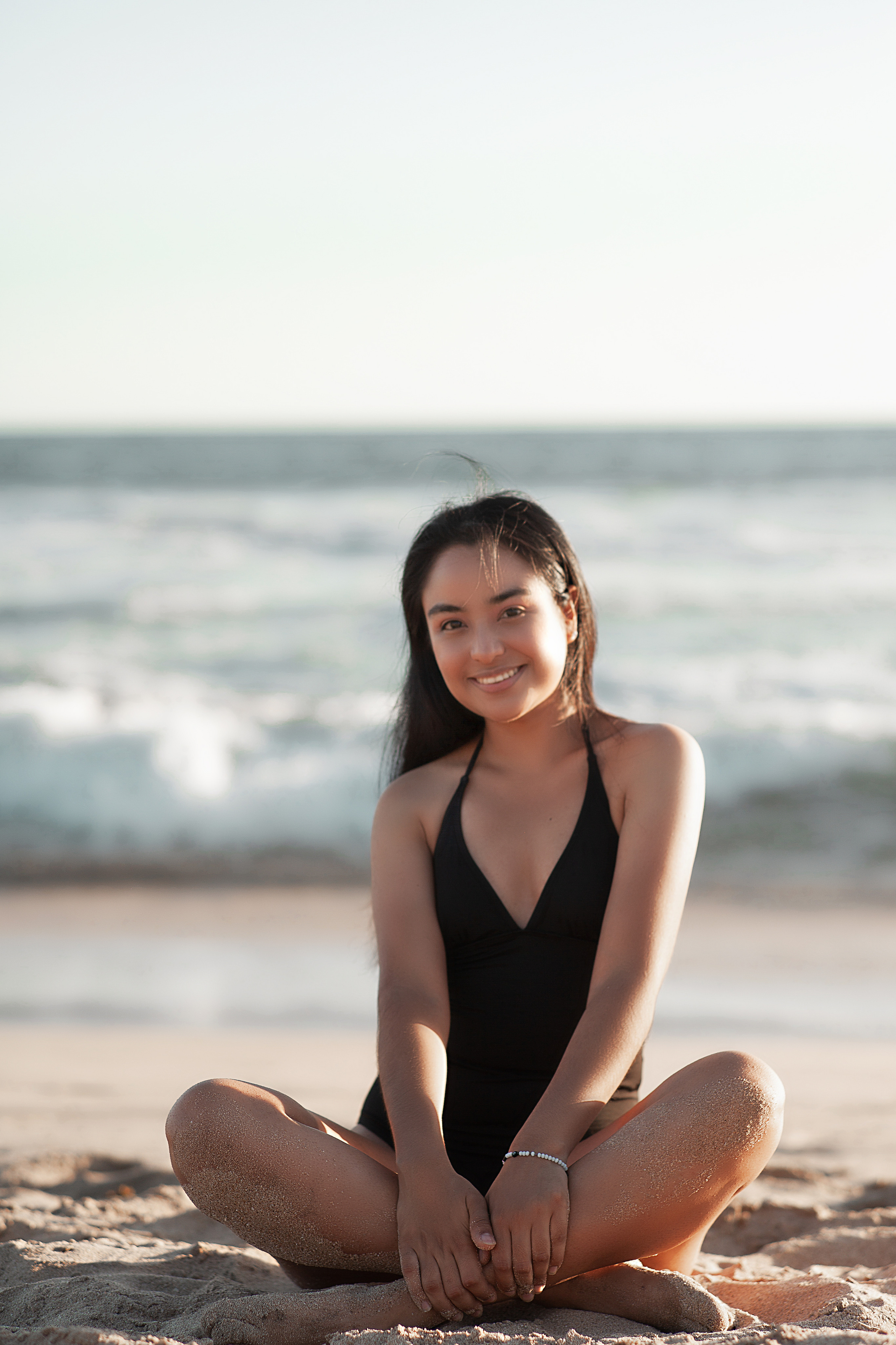 traje de baño negro