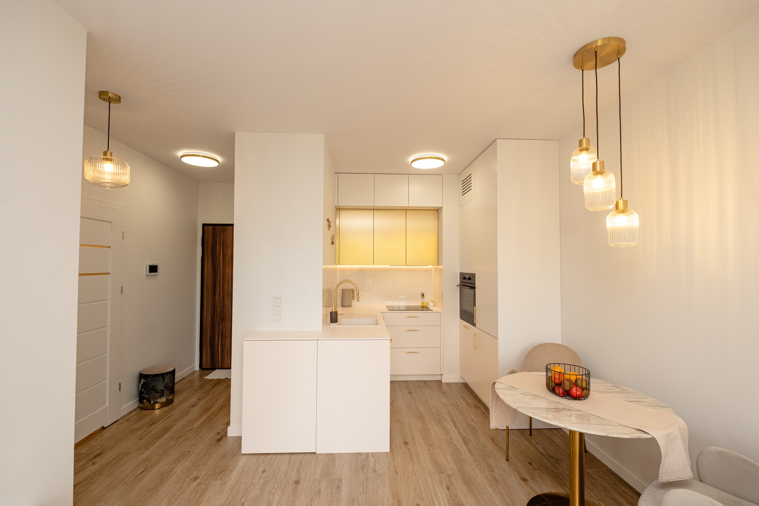 Przytulny apartament z tarasem — Zdjęcia nieruchomości. Fotograf nieruchomości