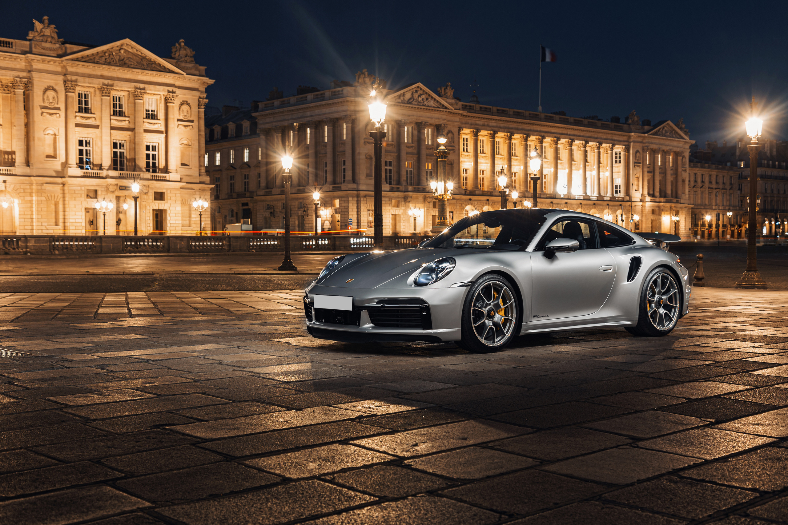 Porsche 911 Turbo S. Photographe de voitures à Paris — Vitalii Motruk