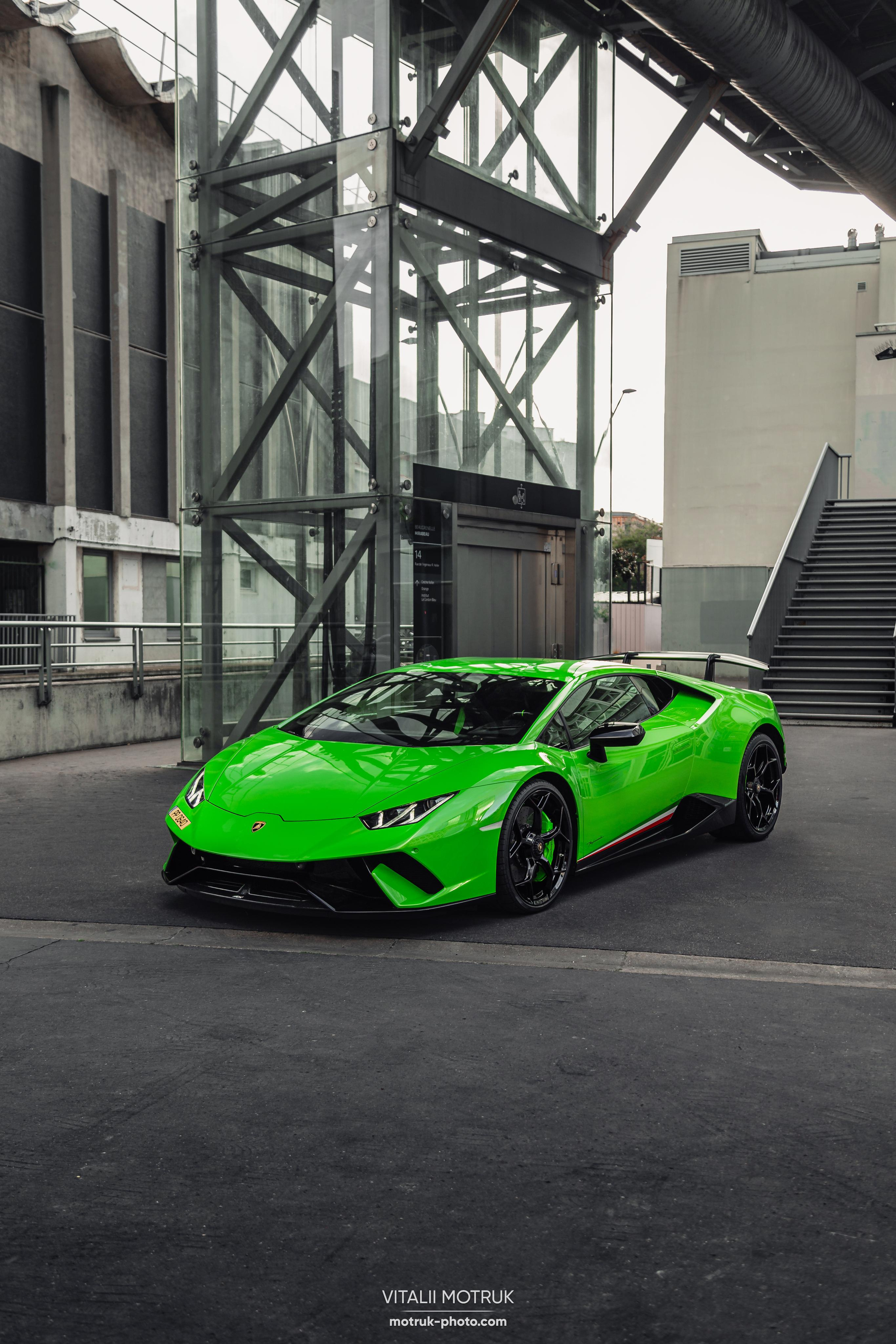 Lamborghini Huracan. Photographe de voitures à Paris — Vitalii Motruk