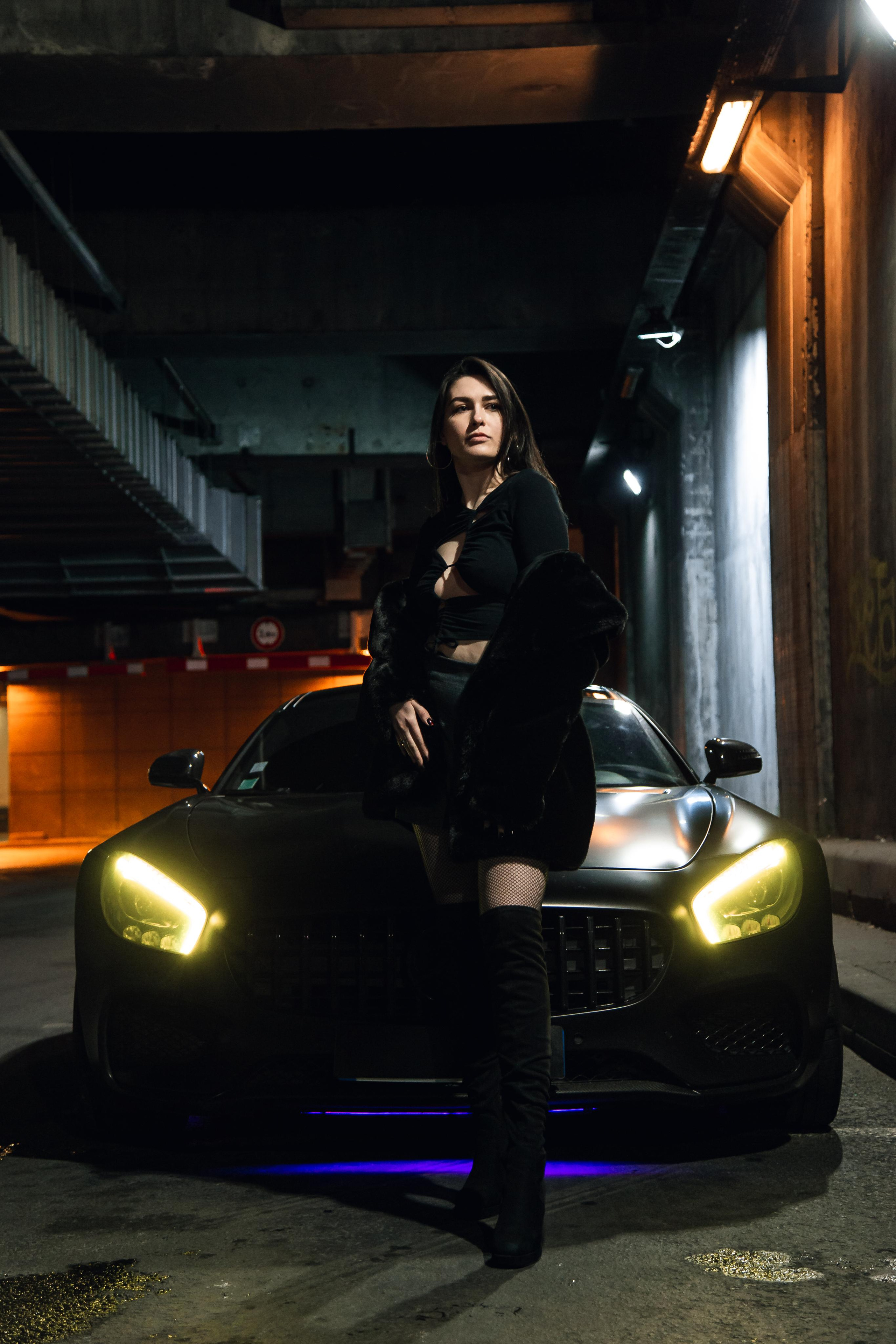 Nataliia x AMG. Photographe de voitures à Paris — Vitalii Motruk