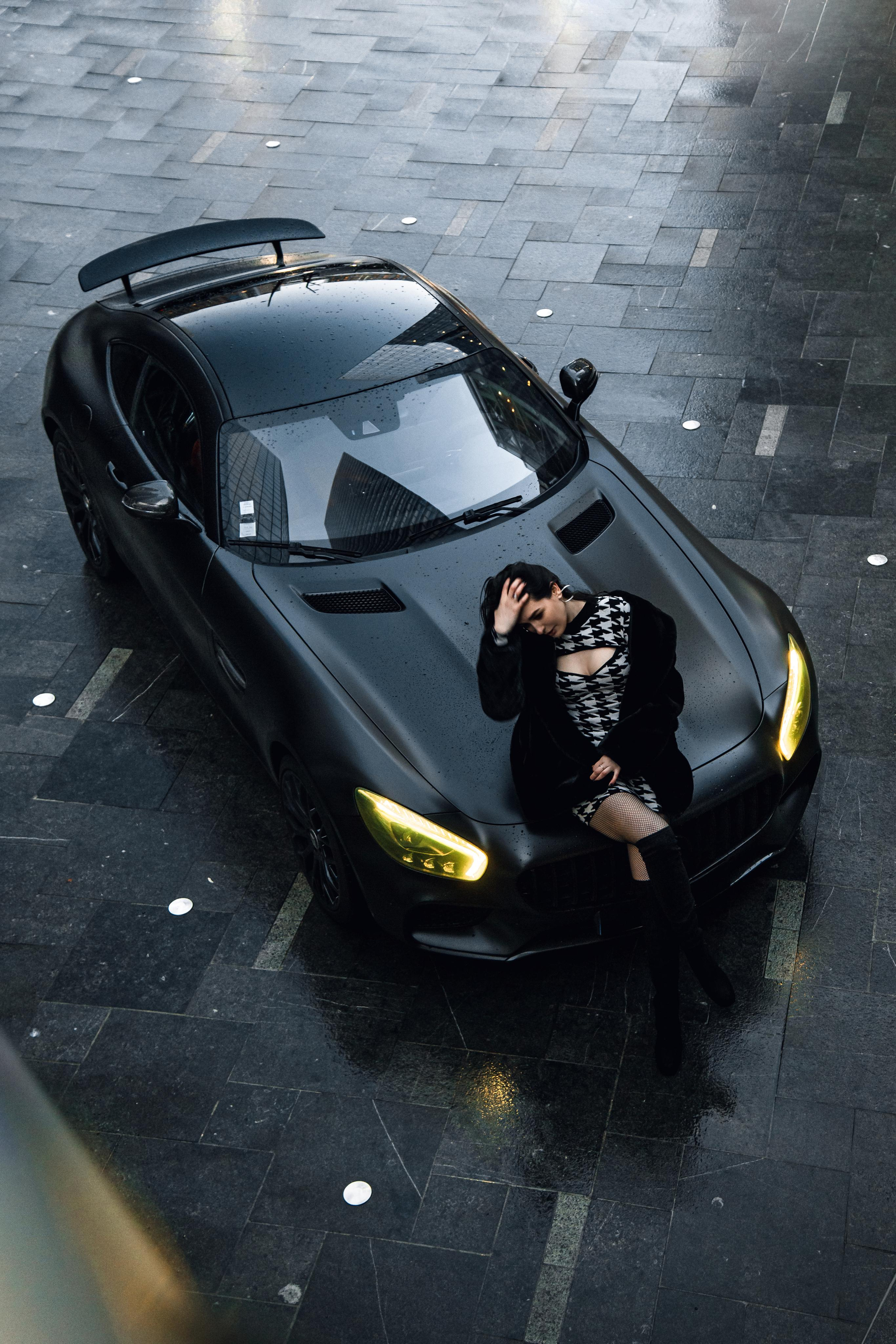 Nataliia x AMG. Photographe de voitures à Paris — Vitalii Motruk