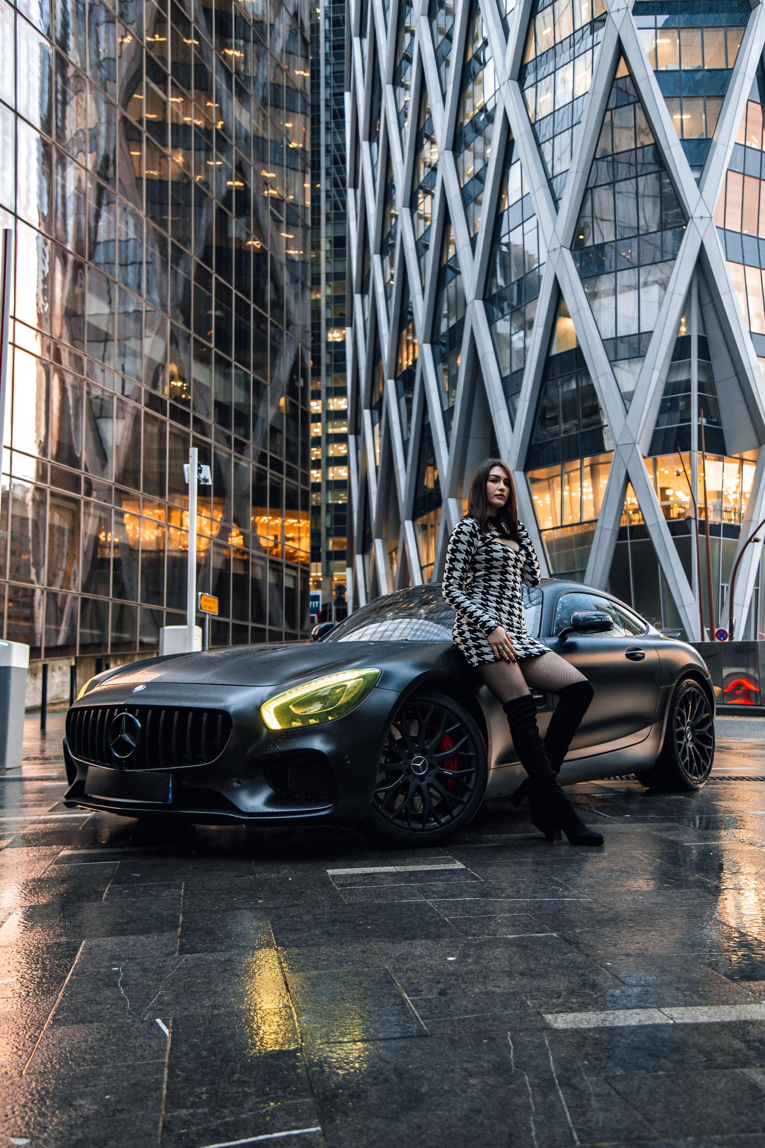 Nataliia x AMG. Photographe de voitures à Paris — Vitalii Motruk