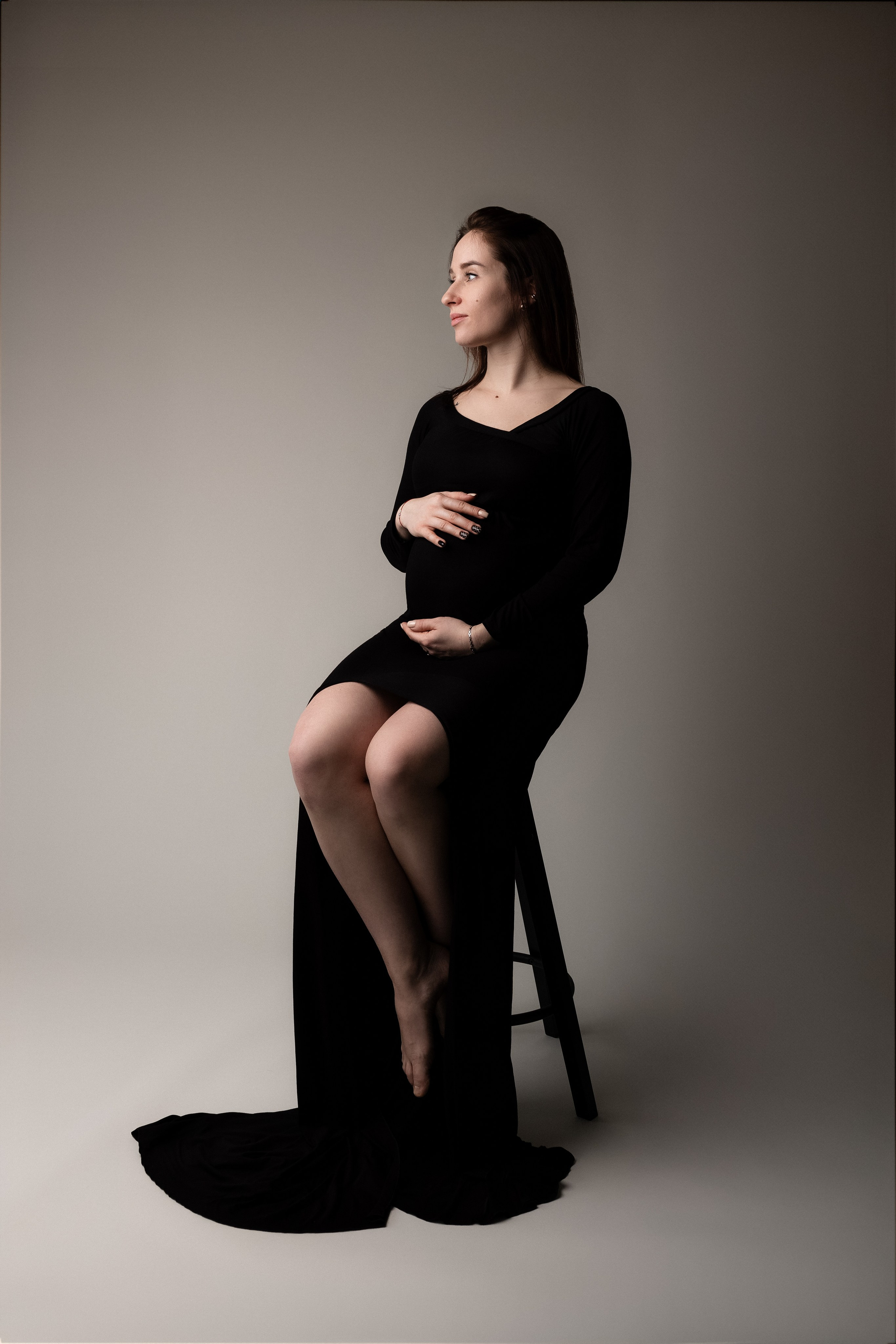 Laukimo (nėščiosios) fotosesija Marijampolėje, fotostudijoje