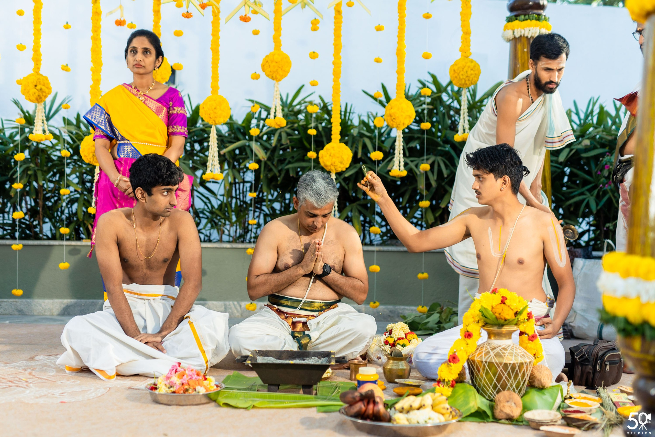 SANJAY AND SAKETH UPANAYANA. 50mm STUDIOS