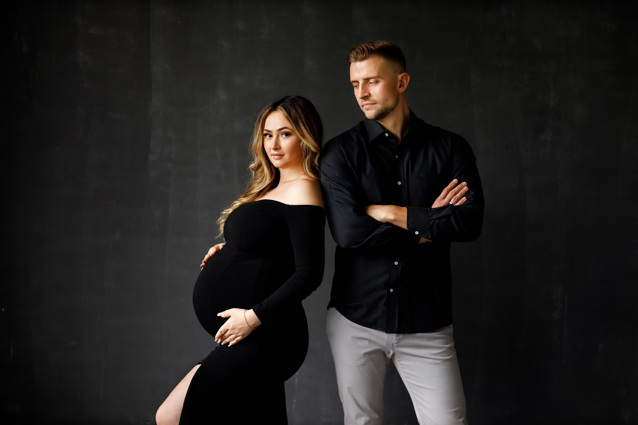 Alt- Schwangerschaftsfotografie im Studio in Villingen-Schwenningen