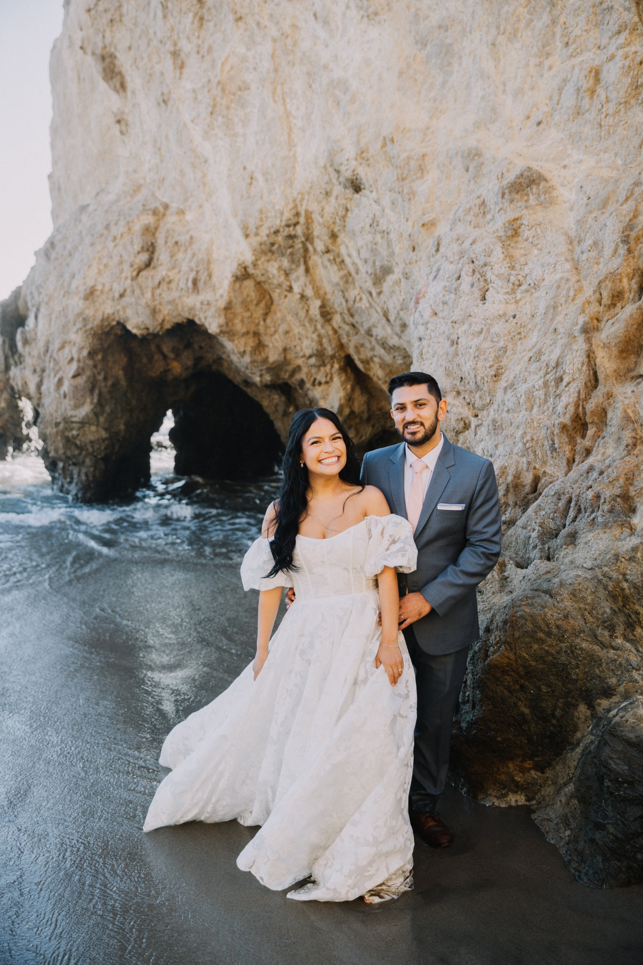 Wedding Ceremony at El Matador Beach, Malibu | Taya Frank. Southern California Family and Couple Photographer