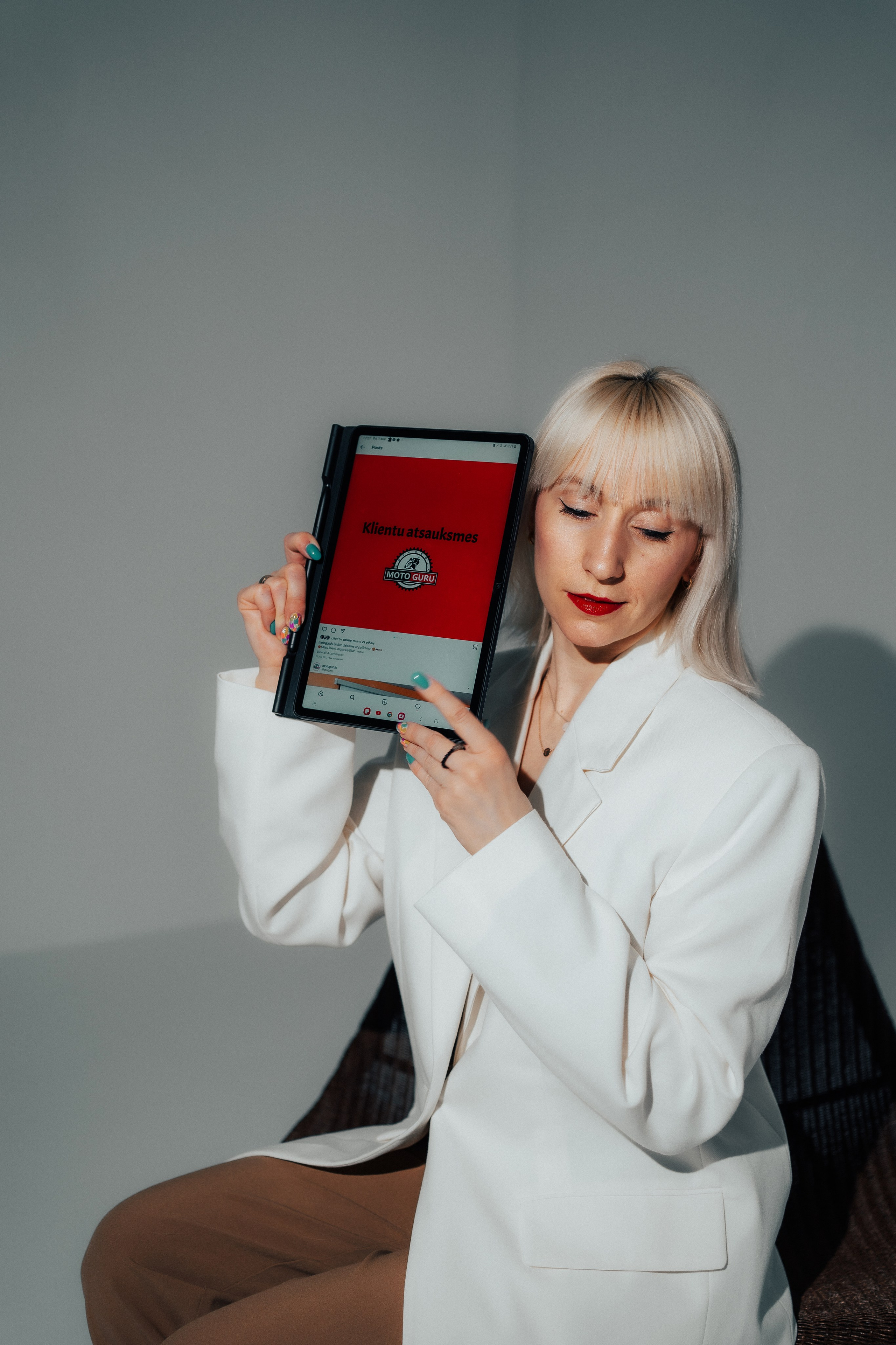 Biznesa fotosesija. Sieviešu fotogrāfe Nadja Kraukle