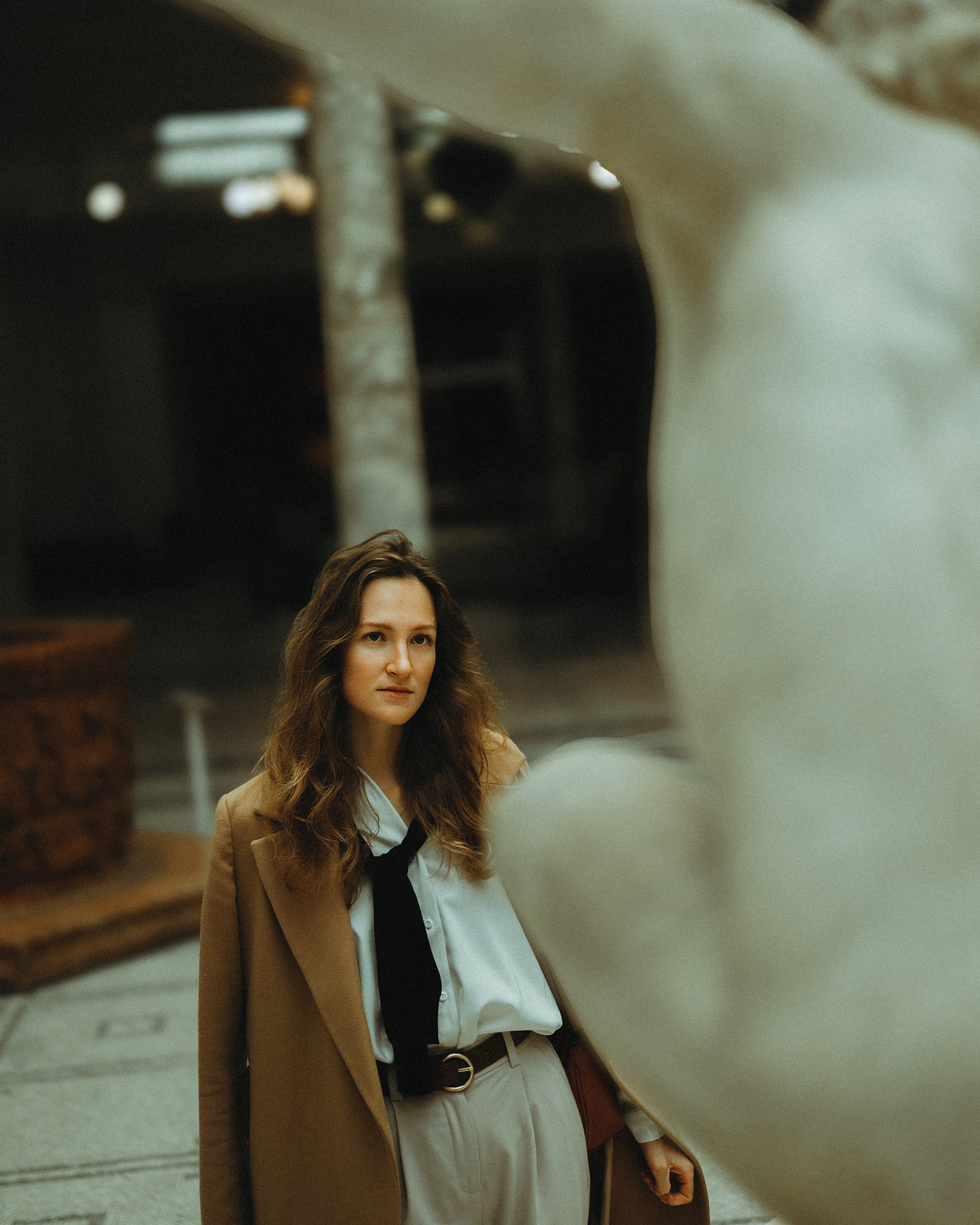 Natural History Museum photoshoot in Dark Academia style. Moth & Moss Photography