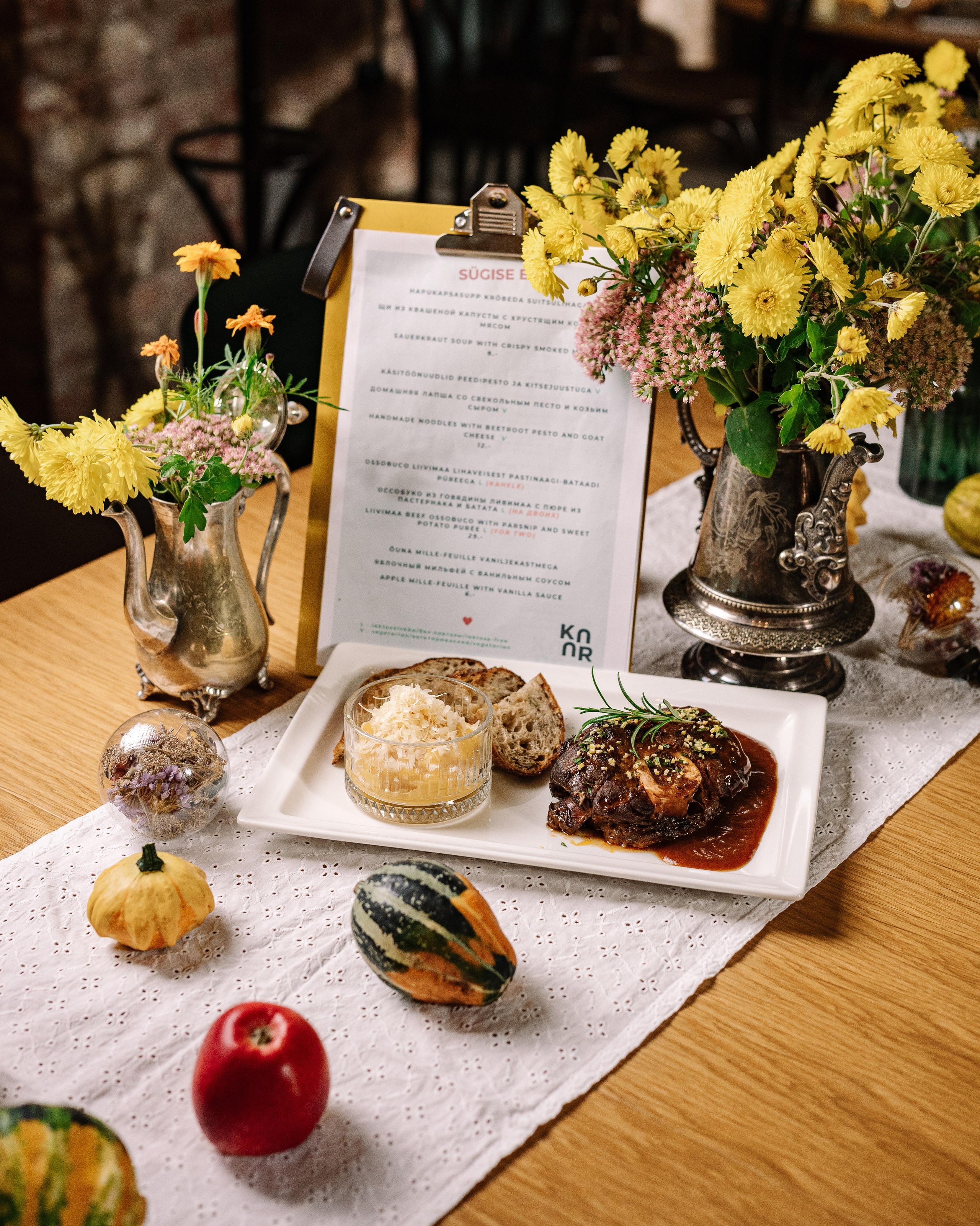 Food Photography Kohvik Kaar Autumn Menu 2025. Jelizaveta Gross - reportaaži- ja portreefotograaf Narvas