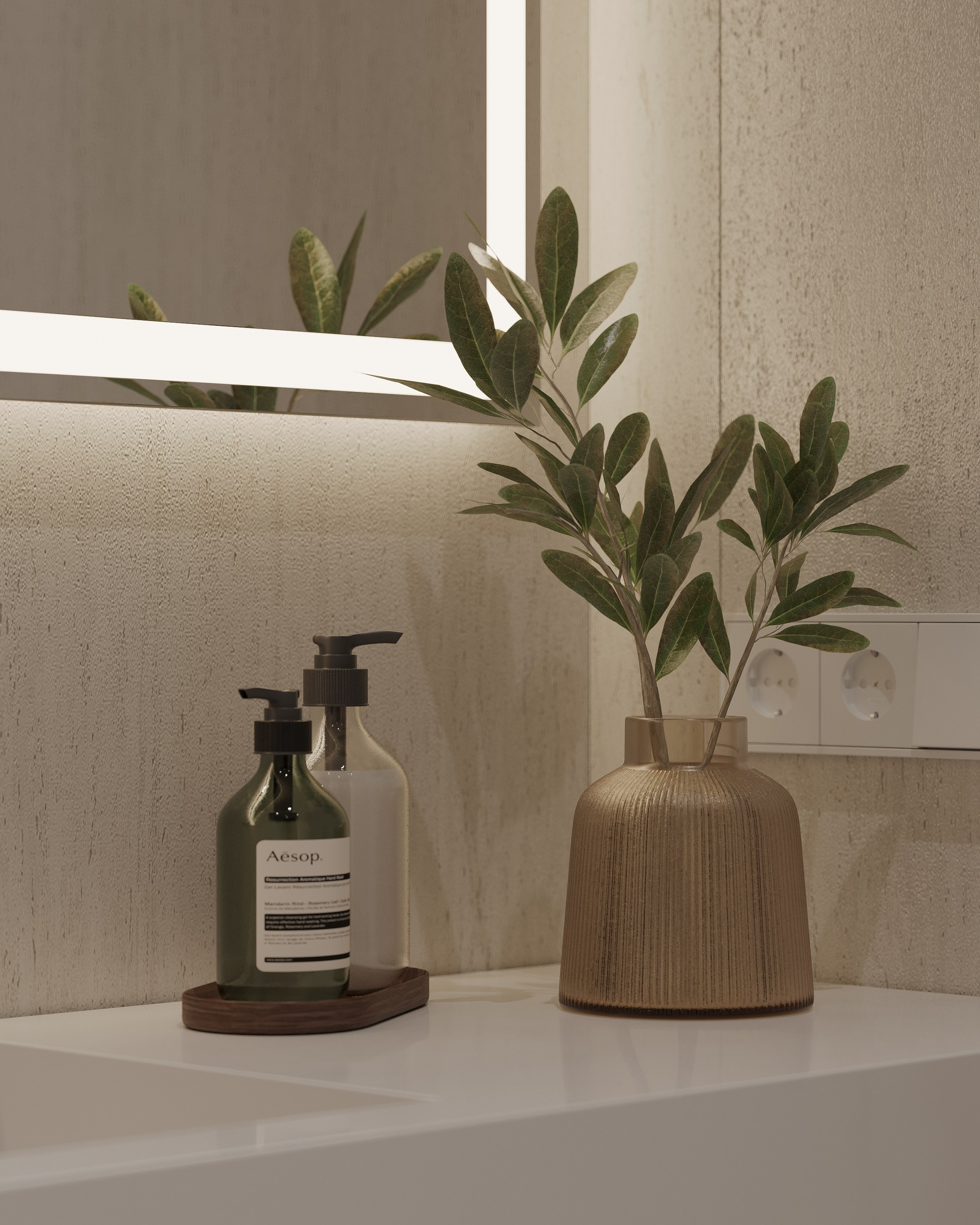 Wooden minimalizm. Simple Archs — high quality visualizations for your interior projects