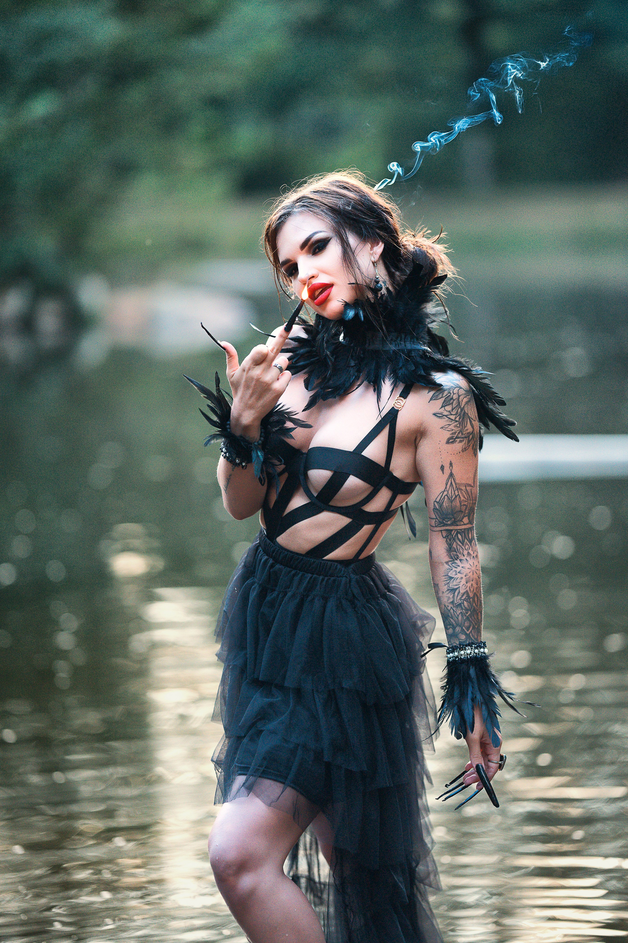 Witch at the lake. Familien, Lifestyle und Portrait Fotografin in Trier, Luxembourg