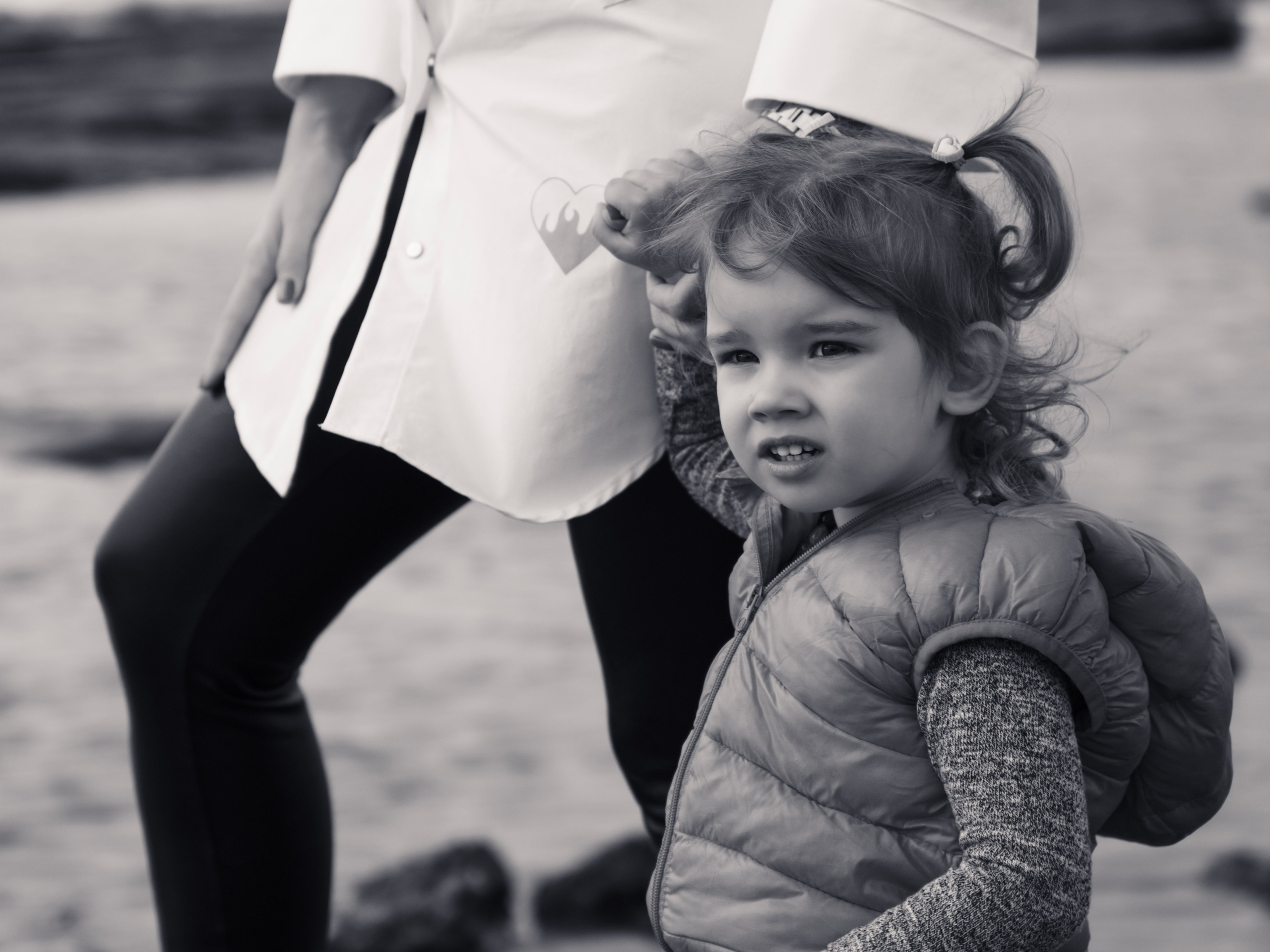 Elina and her little princess. Art and outdoor photography